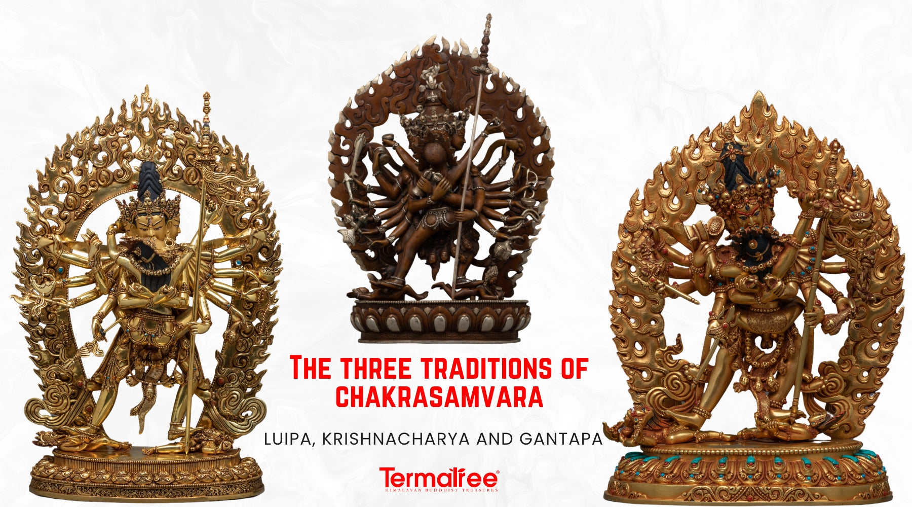 Three main traditions exist within the deity’s traditions including the Luipa lineage together with the Krishnacharya and Ghantapada traditions.