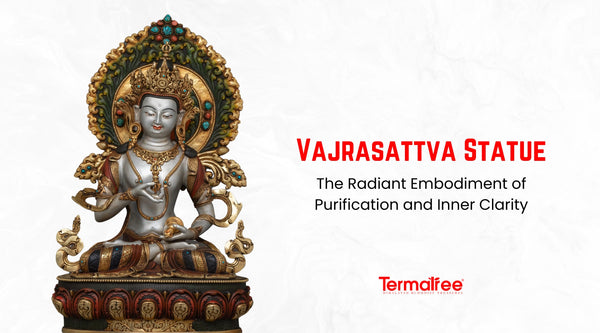 Vajrasattva is the purifying divine, the being who offers salvation from the tarnish of negative karma and obscuration, and the revered "Lord of Purification."