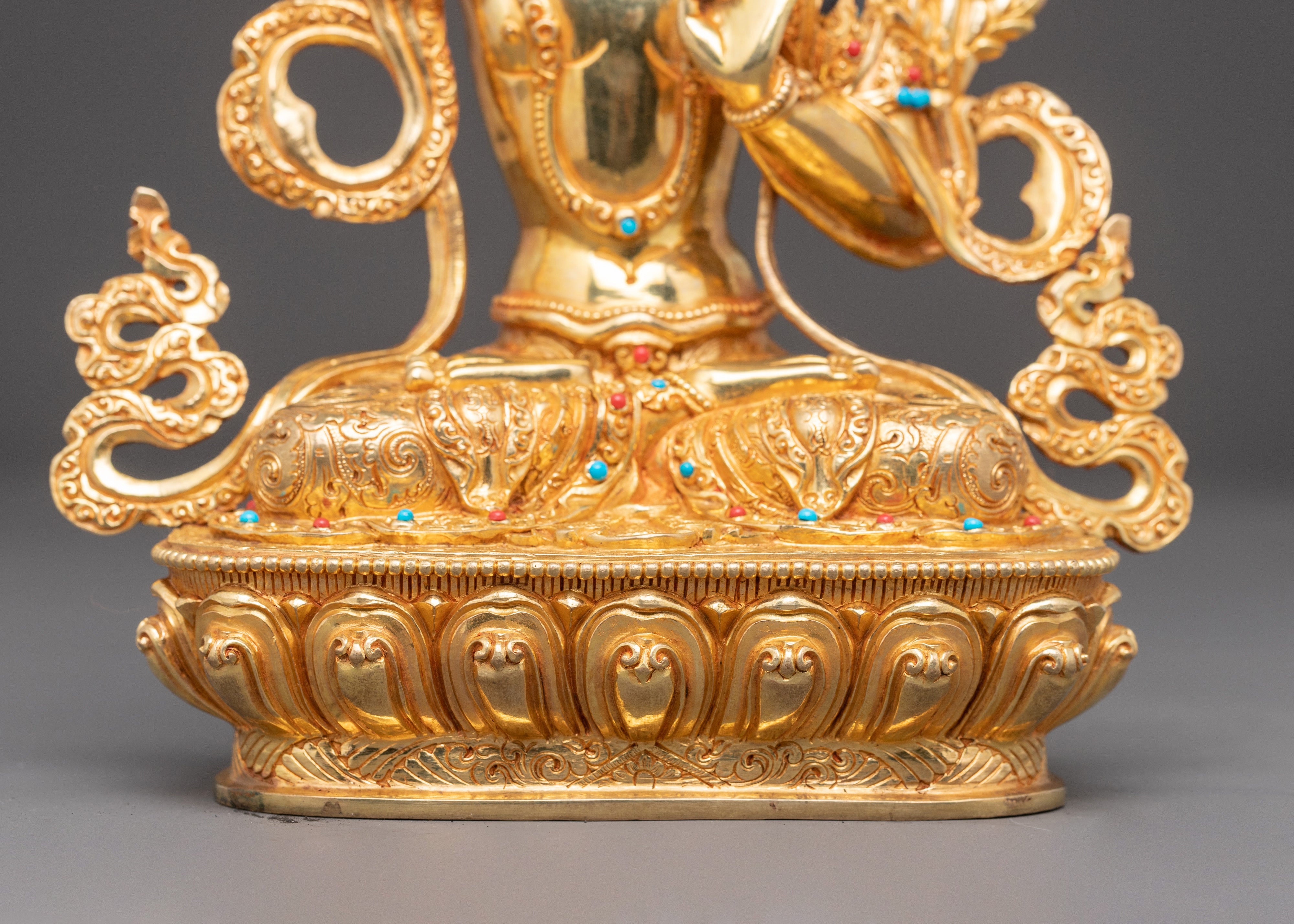 Nepalese Crafted Manjushri Statue | Traditional Himalayan Art