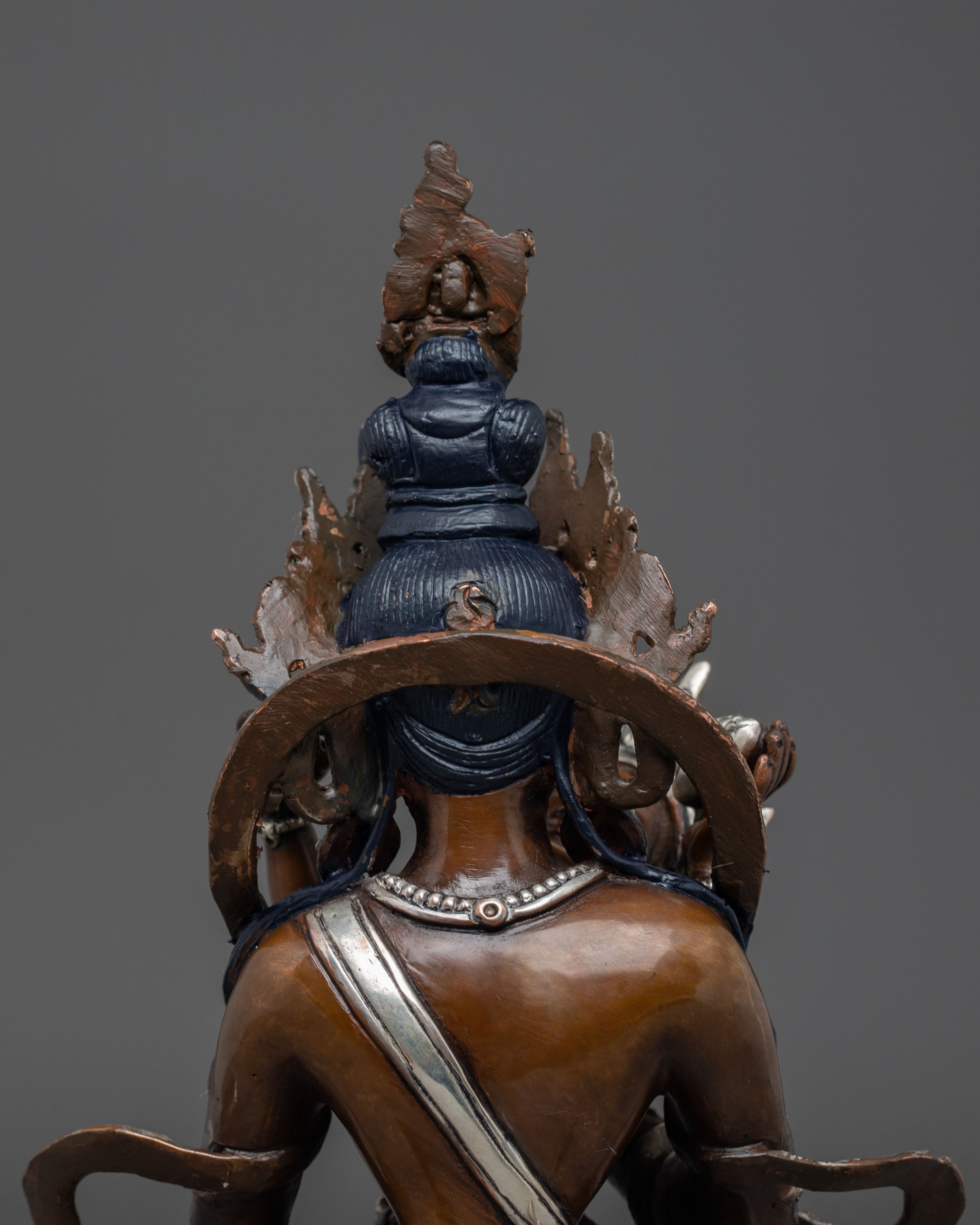 Handmade Copper Statue of Vajrasattva with Consort | Union of Wisdom
