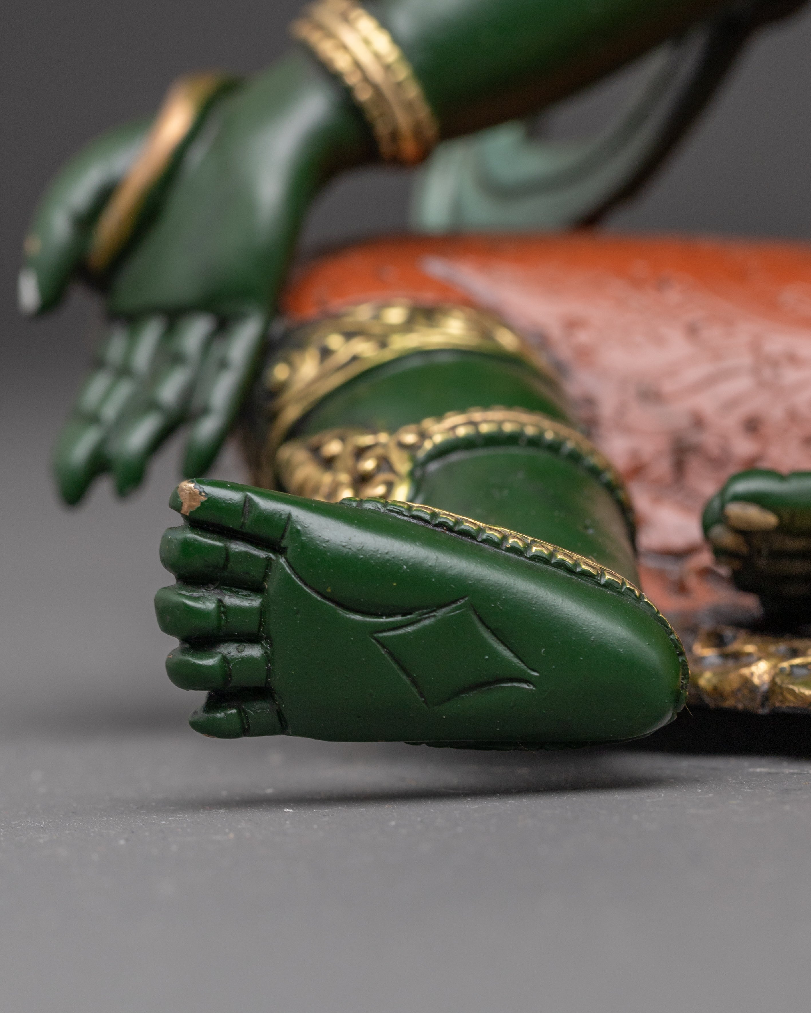 Handcrafted Golden Sculpture of Bodhisattva Set | Symbol of Compassion