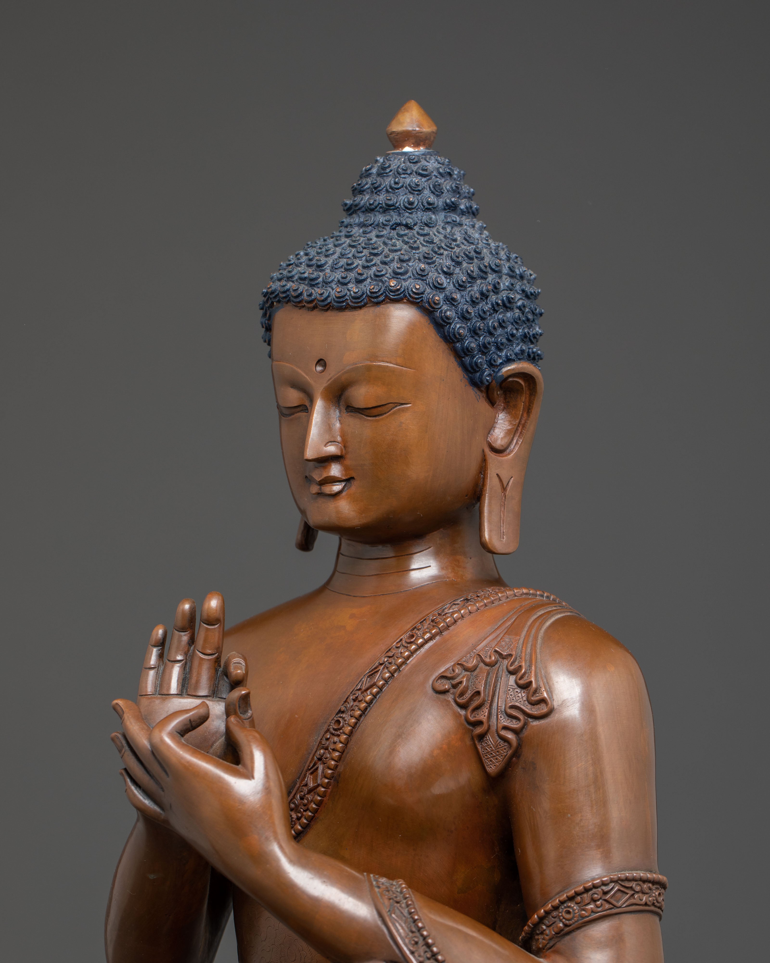 Handcrafted Vairocana Sculpture: The Cosmic Buddha | Meditation Altar