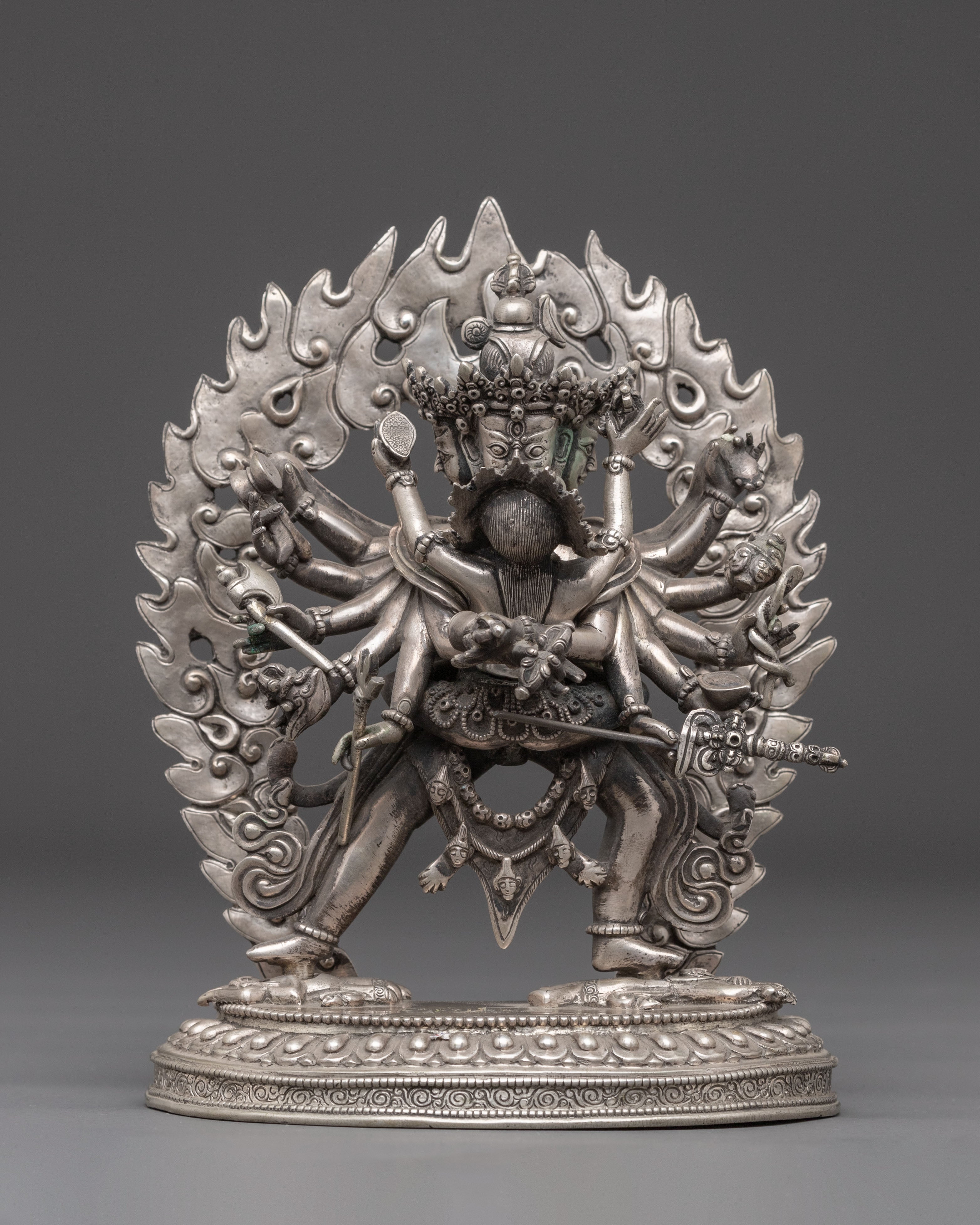Handmade Statue of Tantric Deity Chakrasambhara