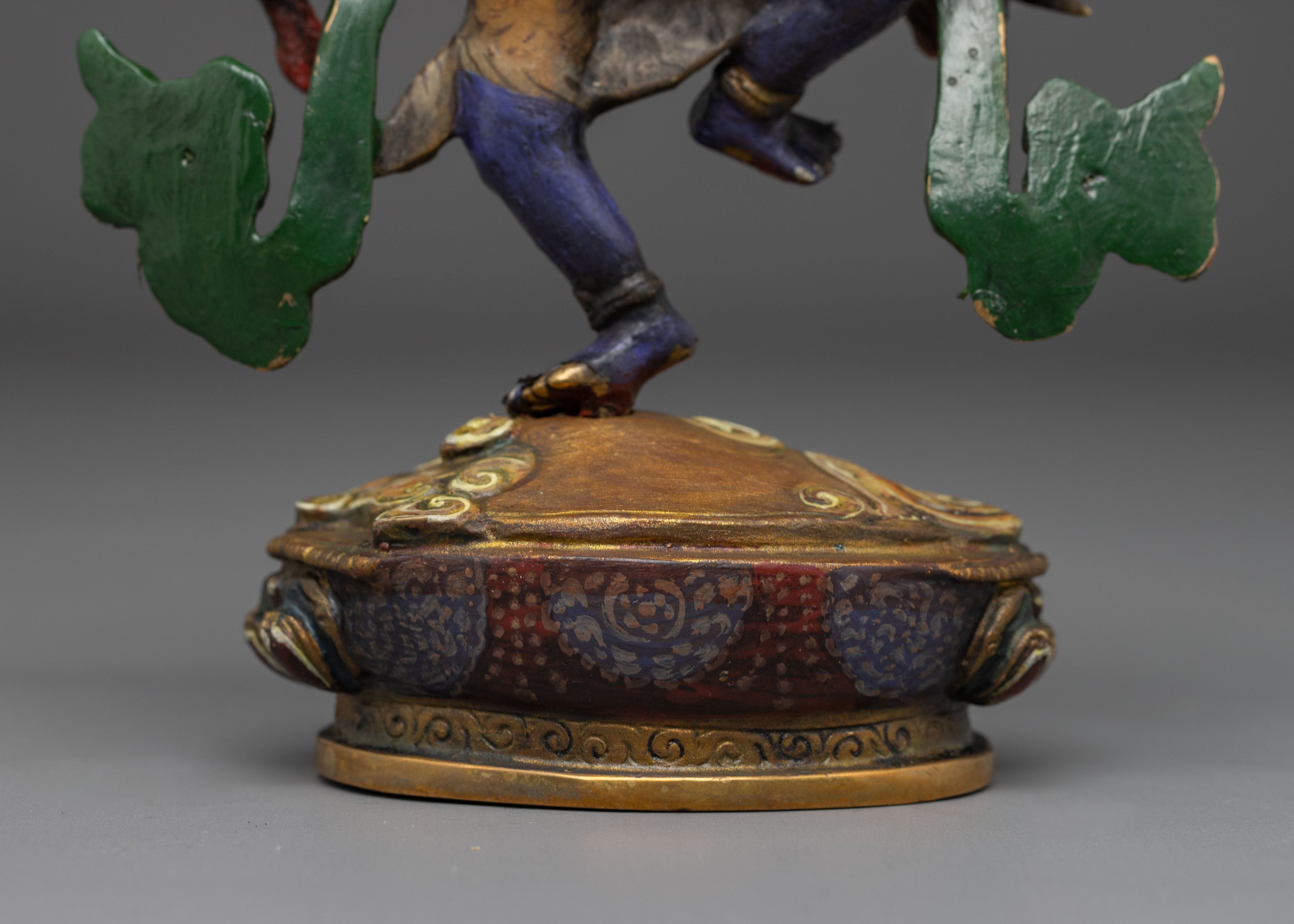 Dharma Protector Deity Uchusma Statue | Wrathful Guardian