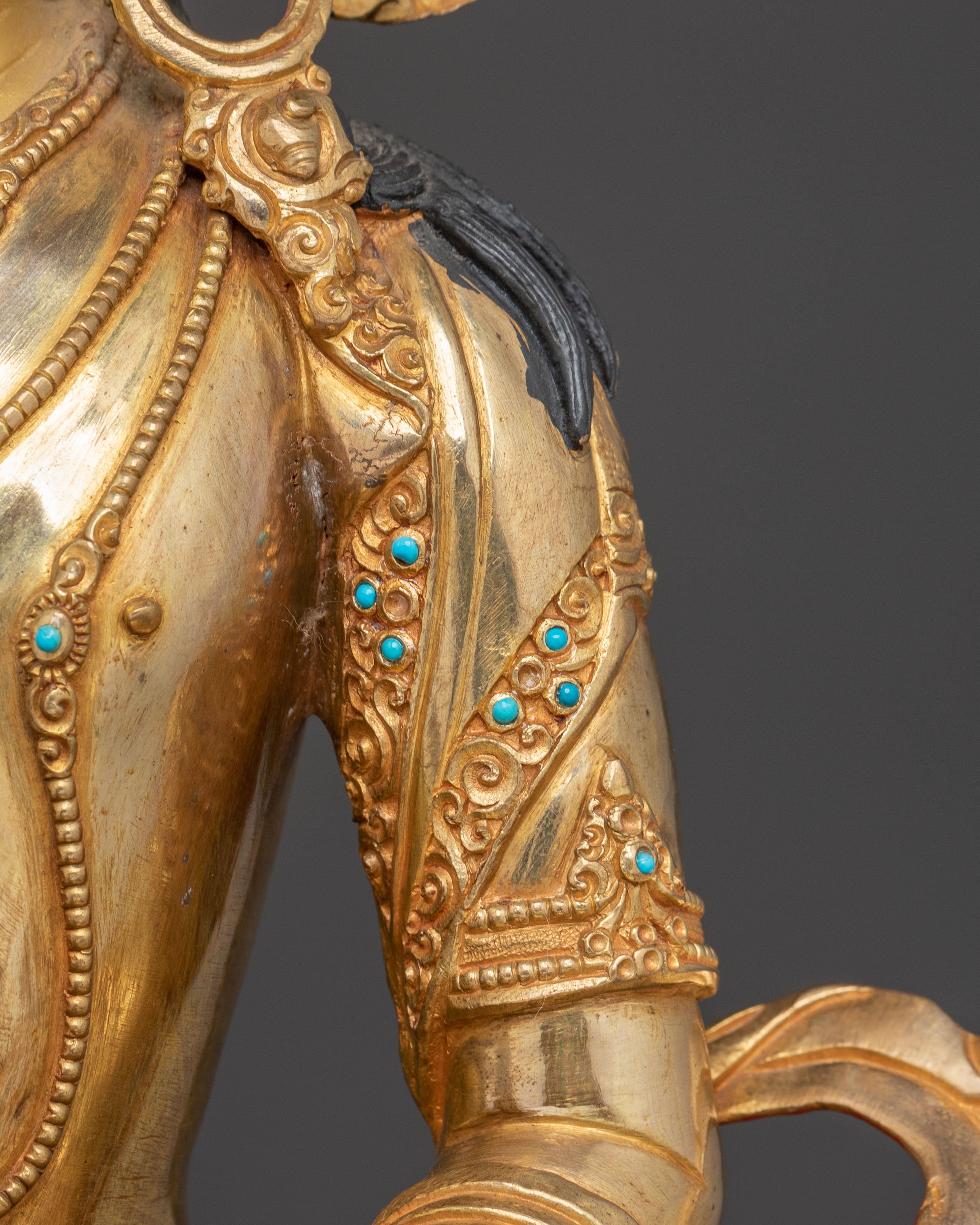 Handcrafted Sculpture of Longevity Buddha Amitayus | Buddhist Altar Decor