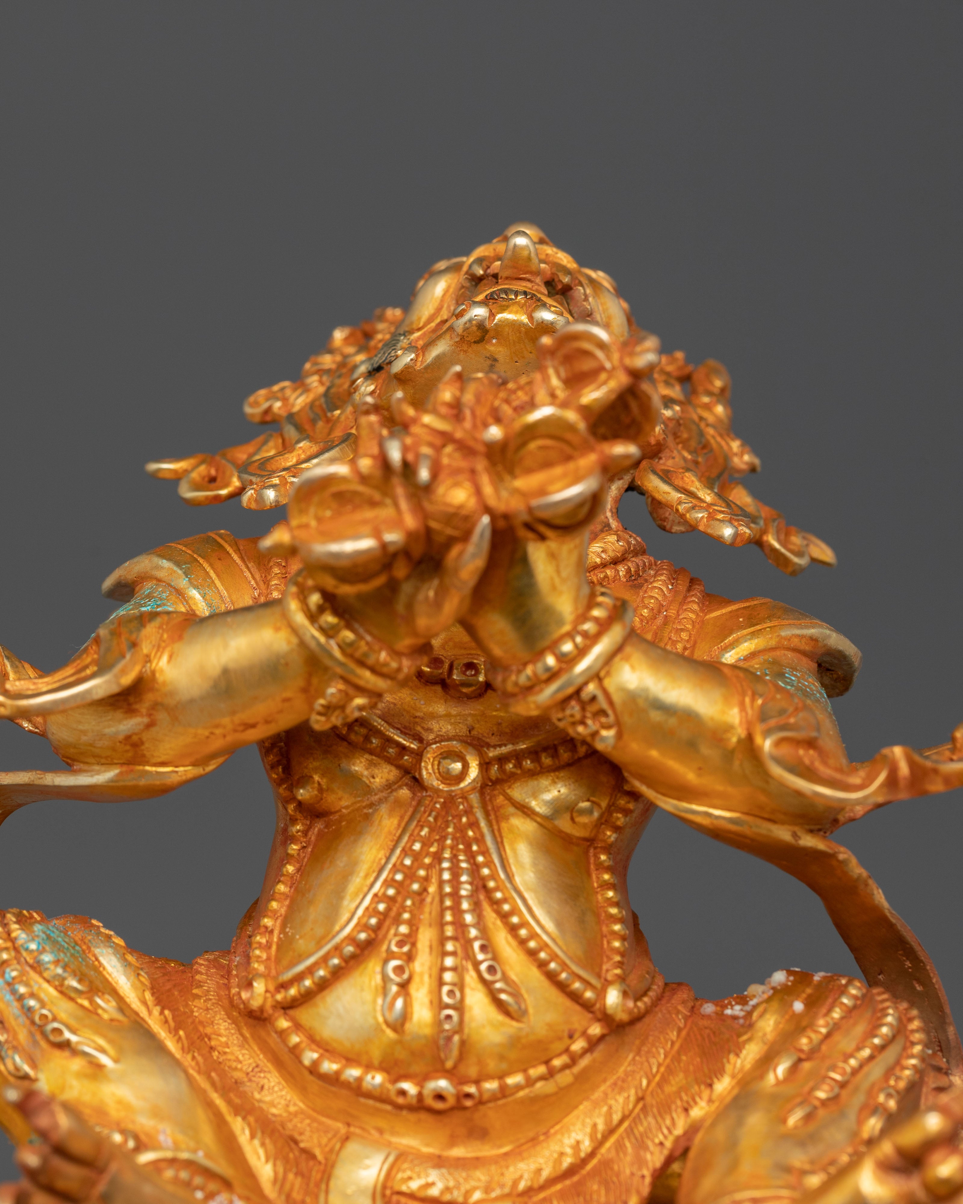 Handmade Golden Vajradhaka Art for Shrine Decor