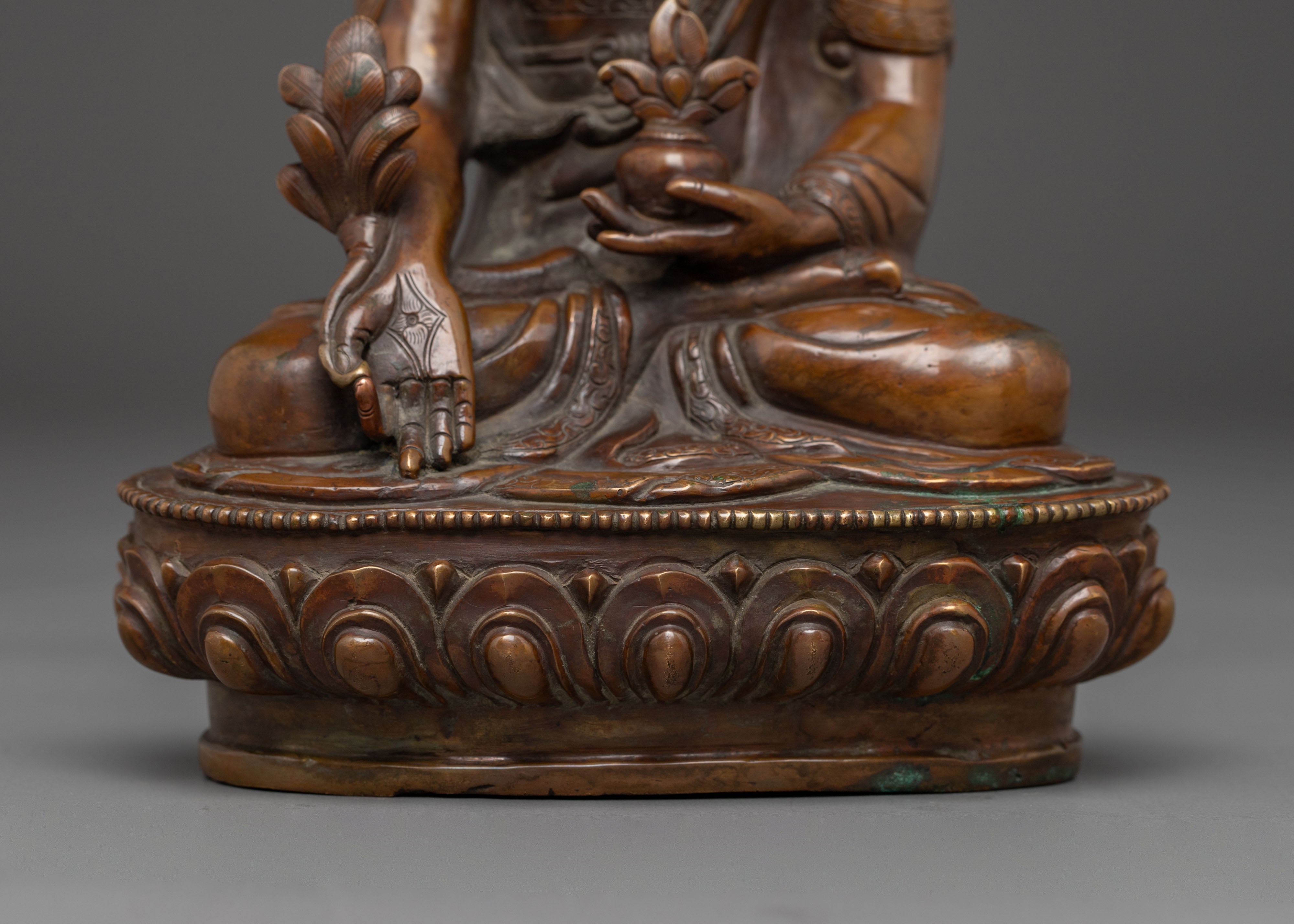 Himalayan Spiritual Healer Medicine Buddha Statue | Traditional Sculpture