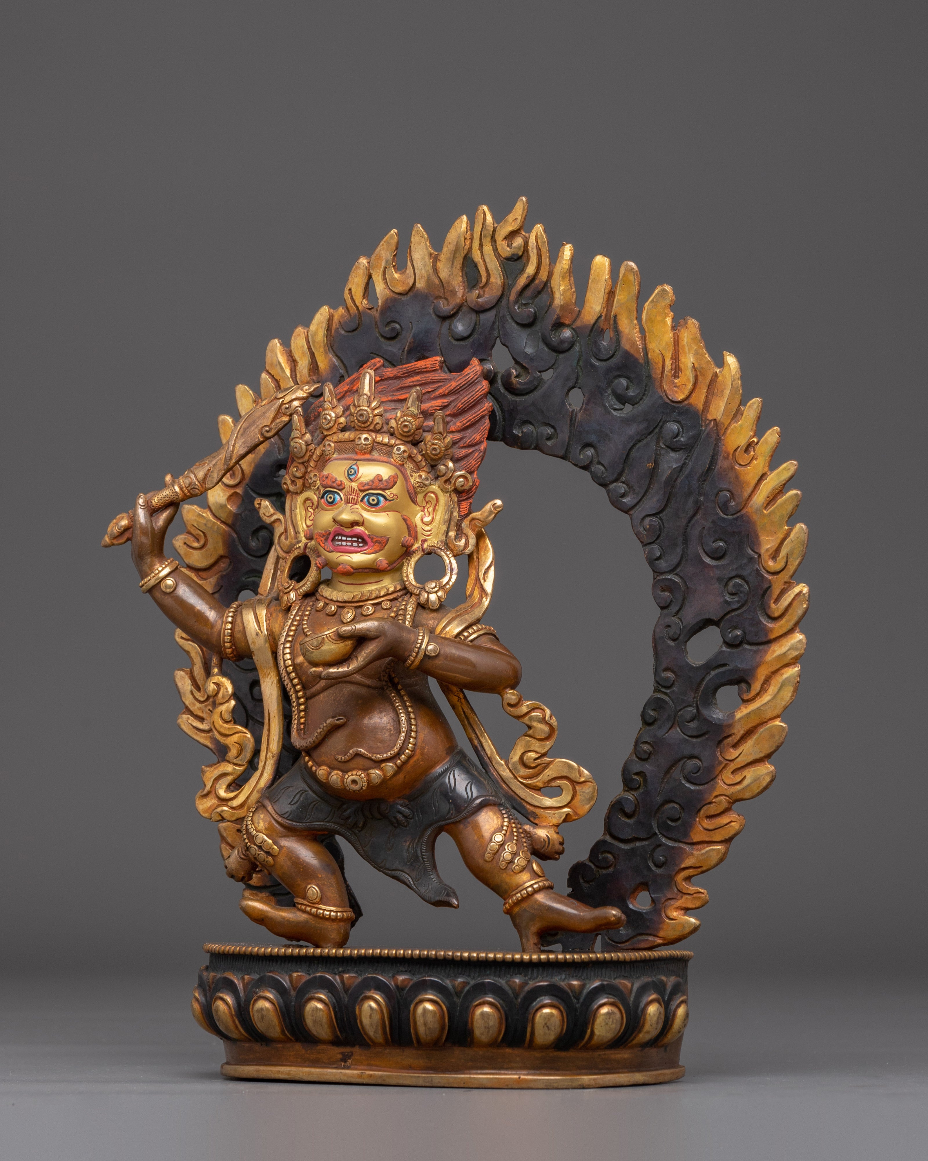 Statue of Buddhist Protector Deity Mahakala | Himalayan Artwork
