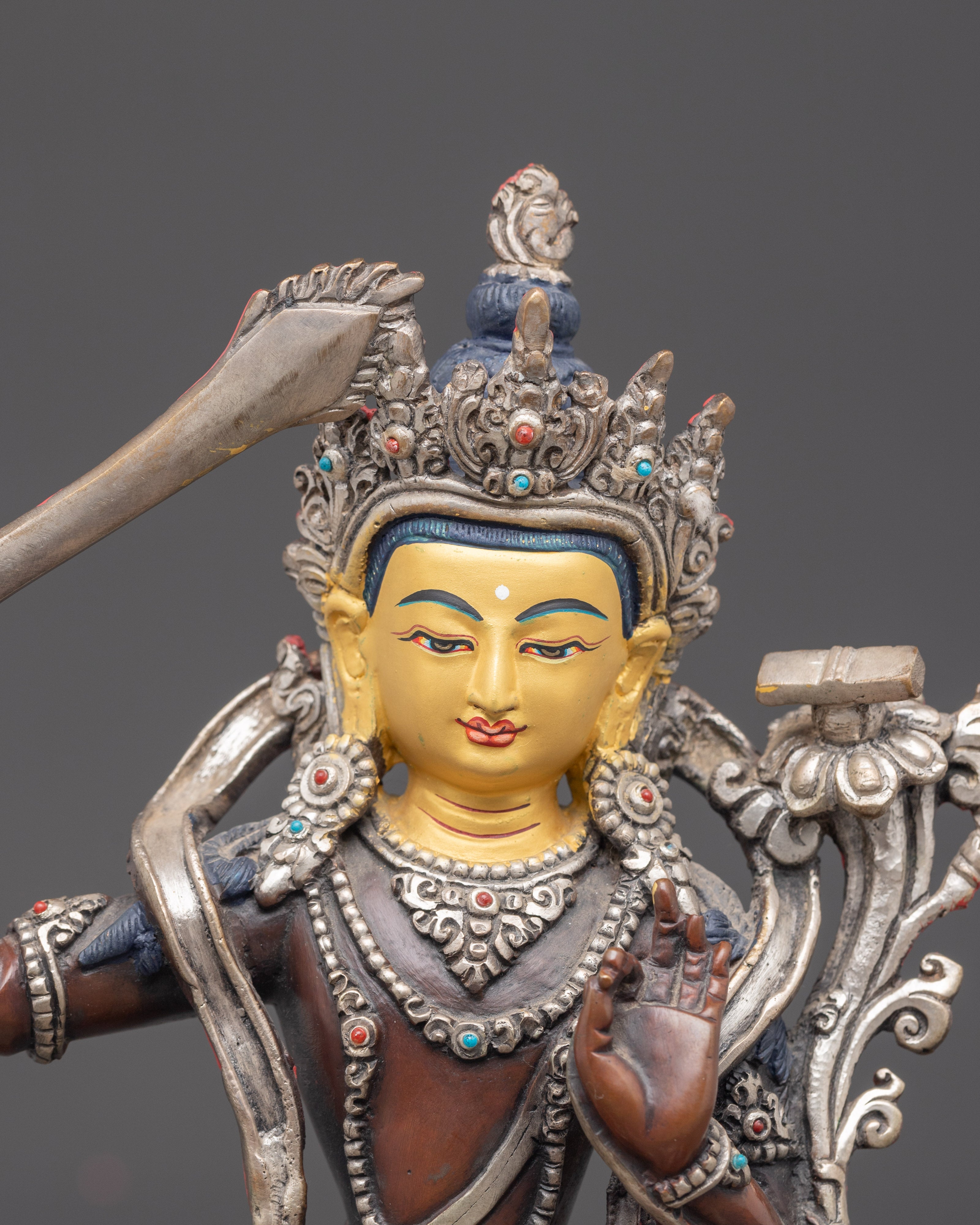 Handmade Art of Manjushri, The Wisdom Bodhisattva | Dharma Decor