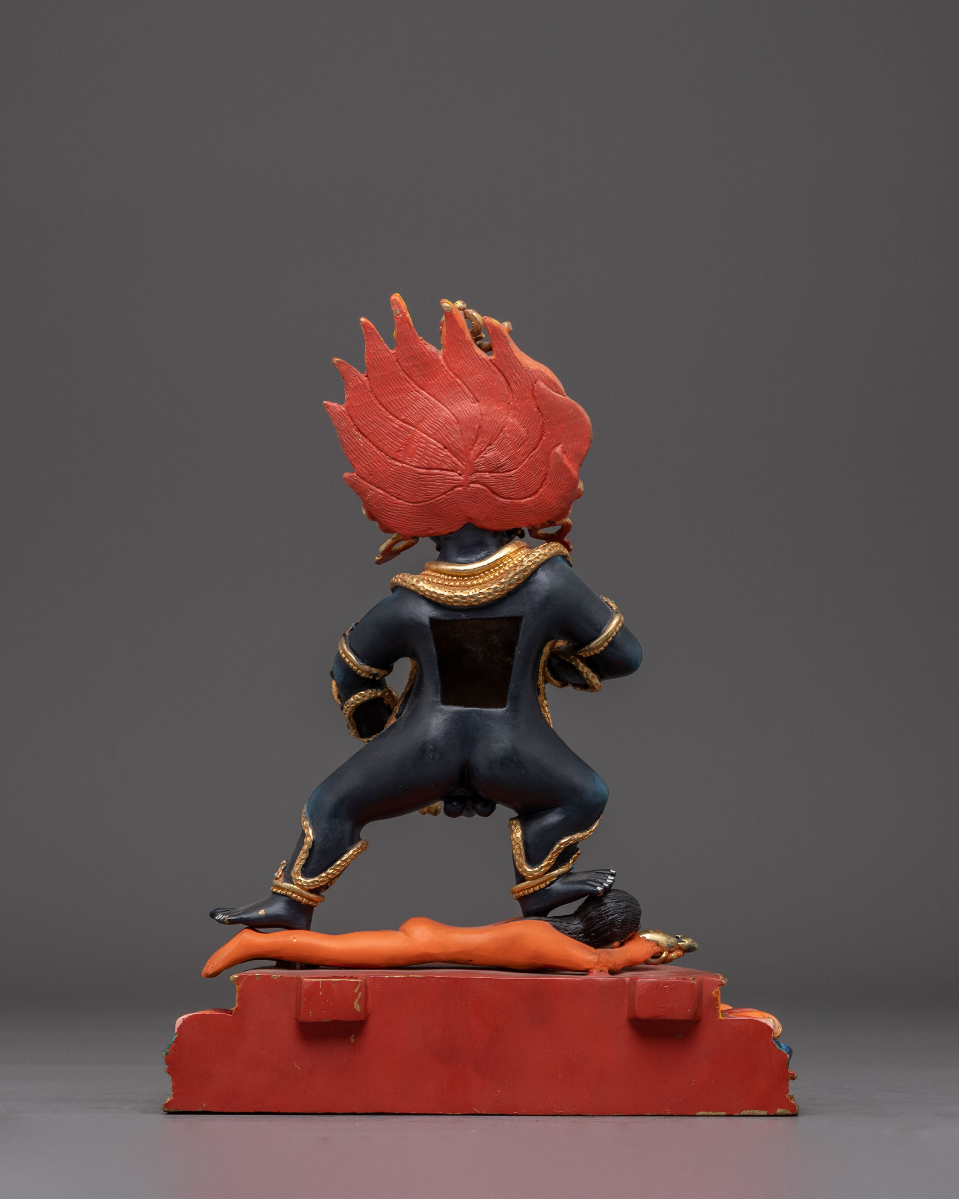 Statue of Wealth Icon Black Dzambhala | Guardian of Abundance