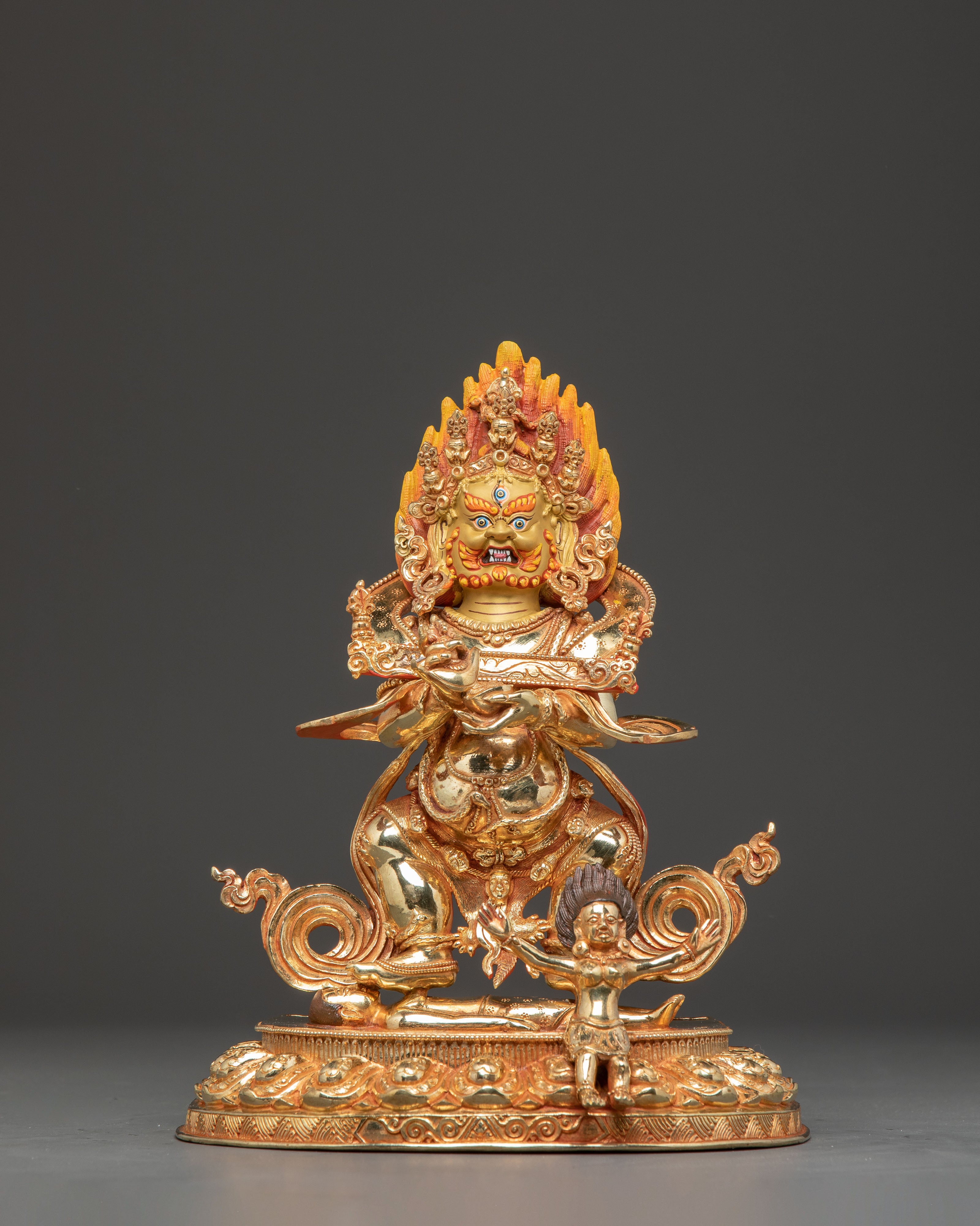 Sakya Mahakala Statue: Protector of Wisdom | Buddhist Sculpture