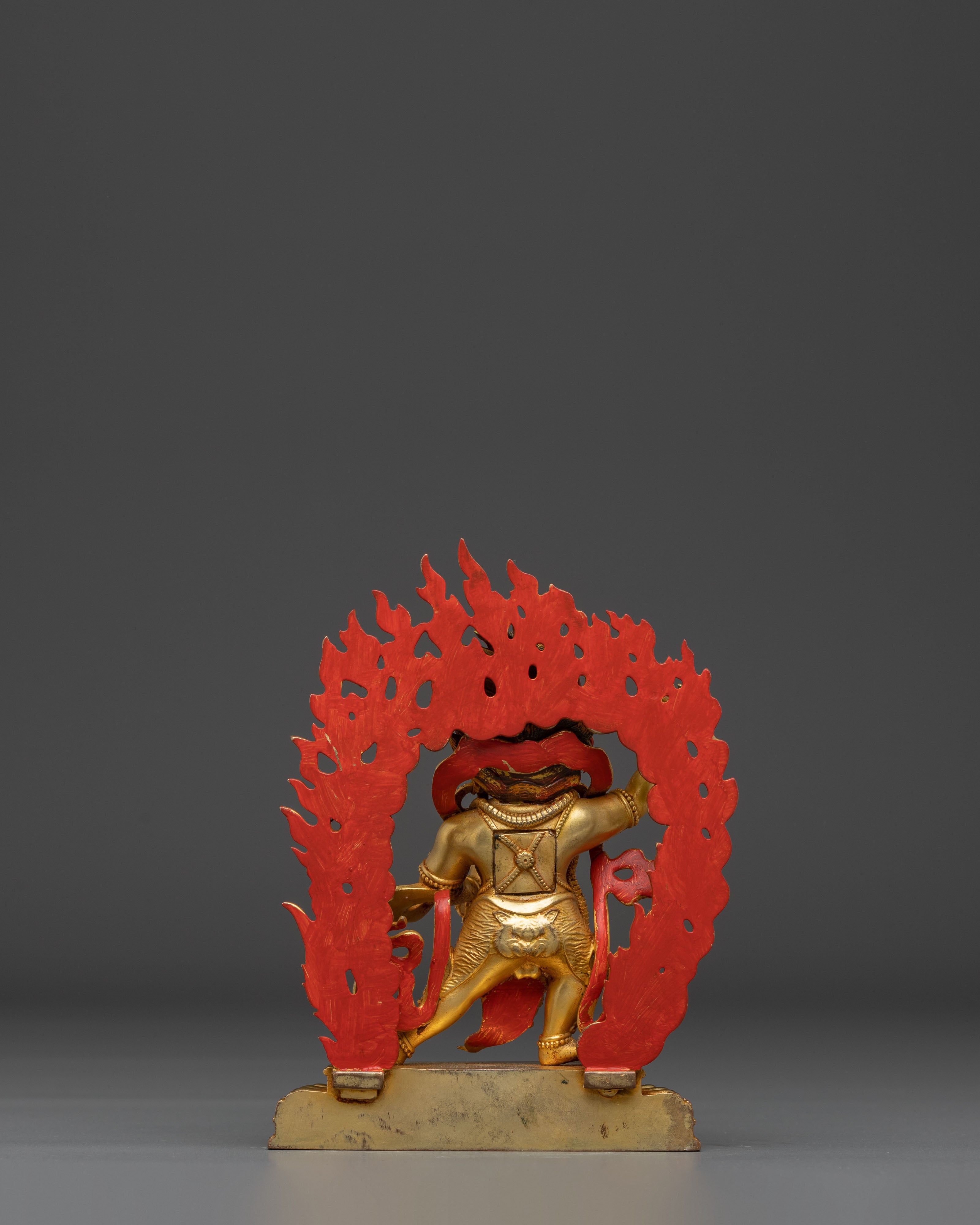 Tibetan Vajrapani Copper Figurine, Protector Deity | Symbol of Power