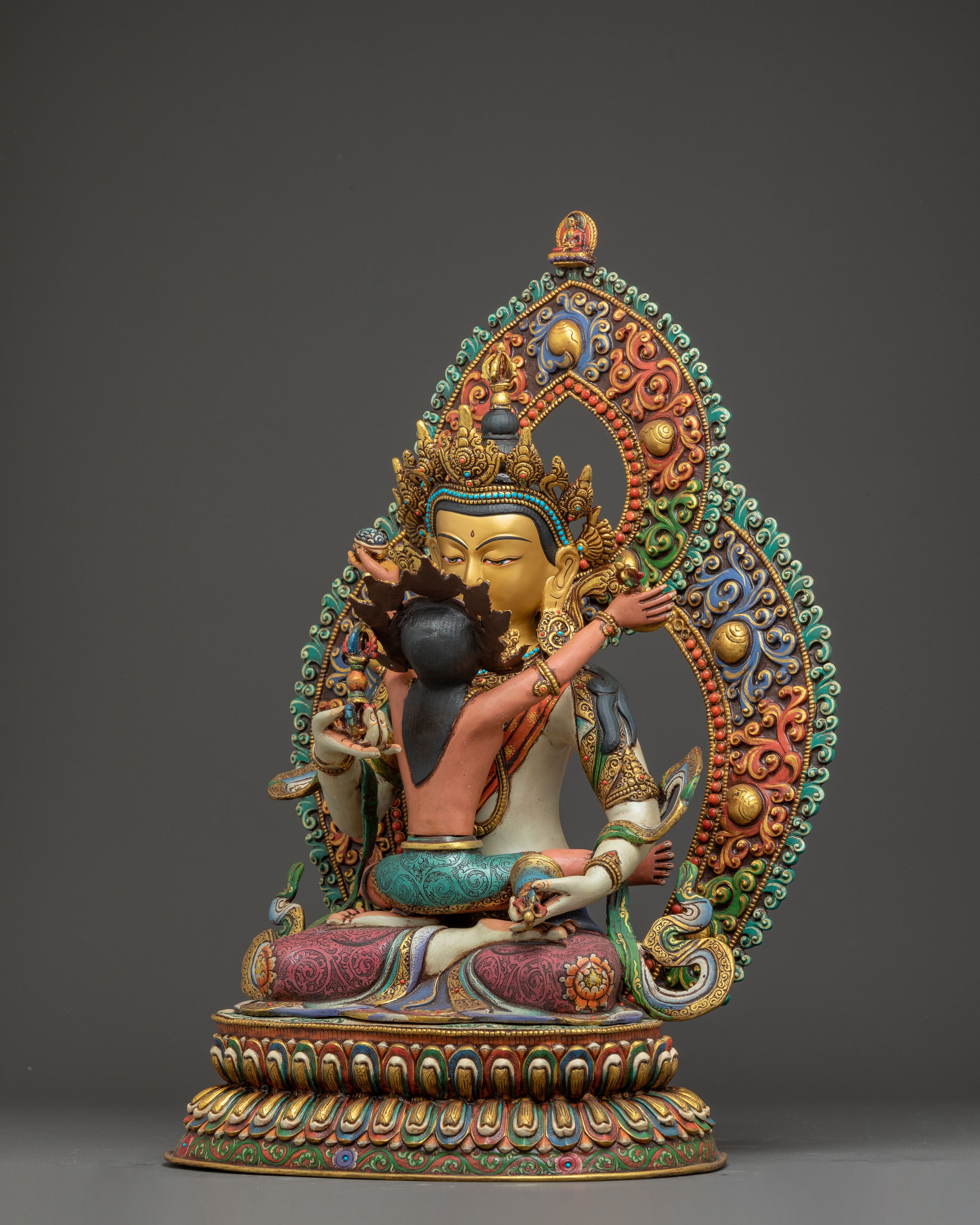 Handmade Golden Art of Vajrasattva Embodiment of Purification
