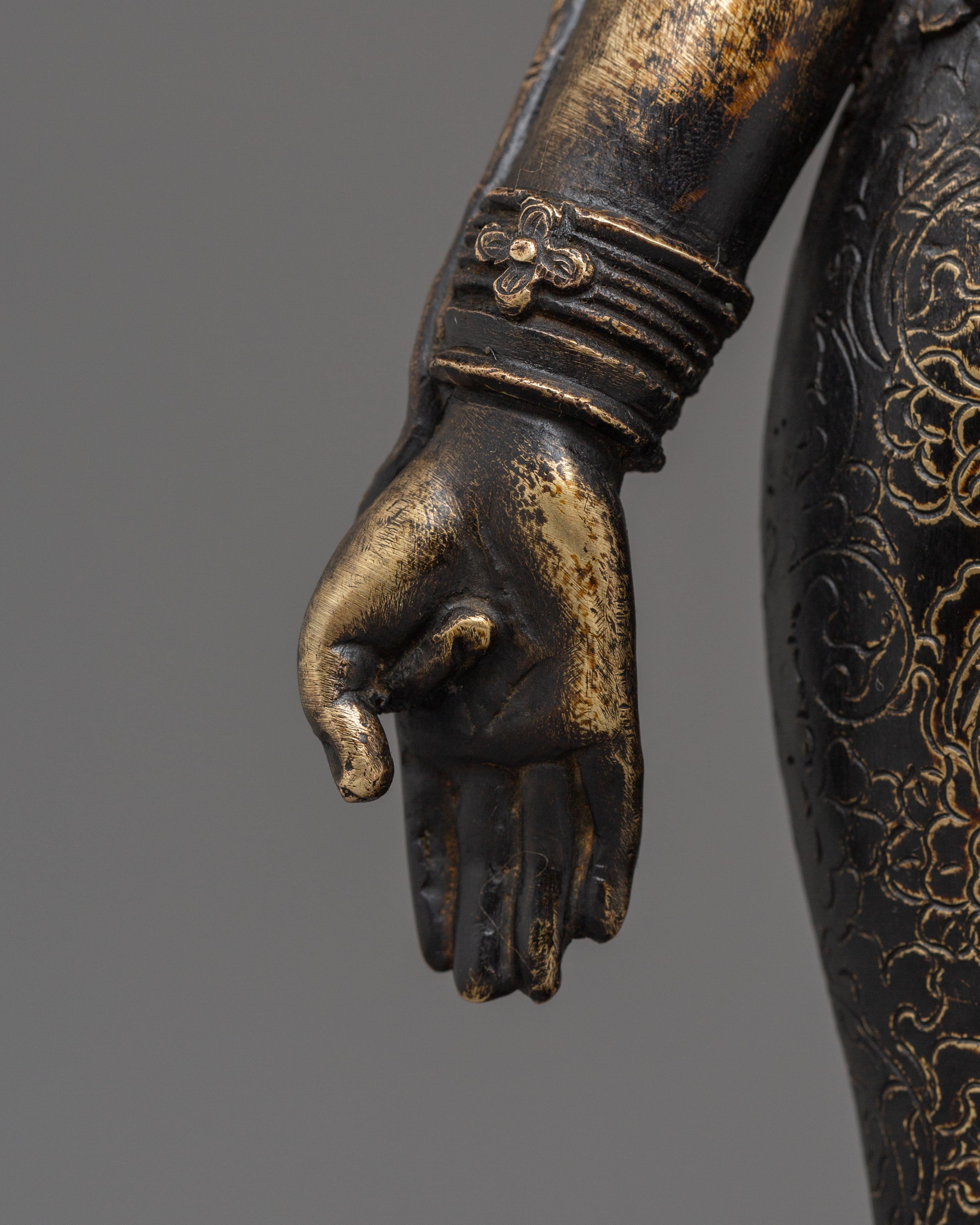 Handmade Bronze Statue of Green Tara | Goddess of Compassion