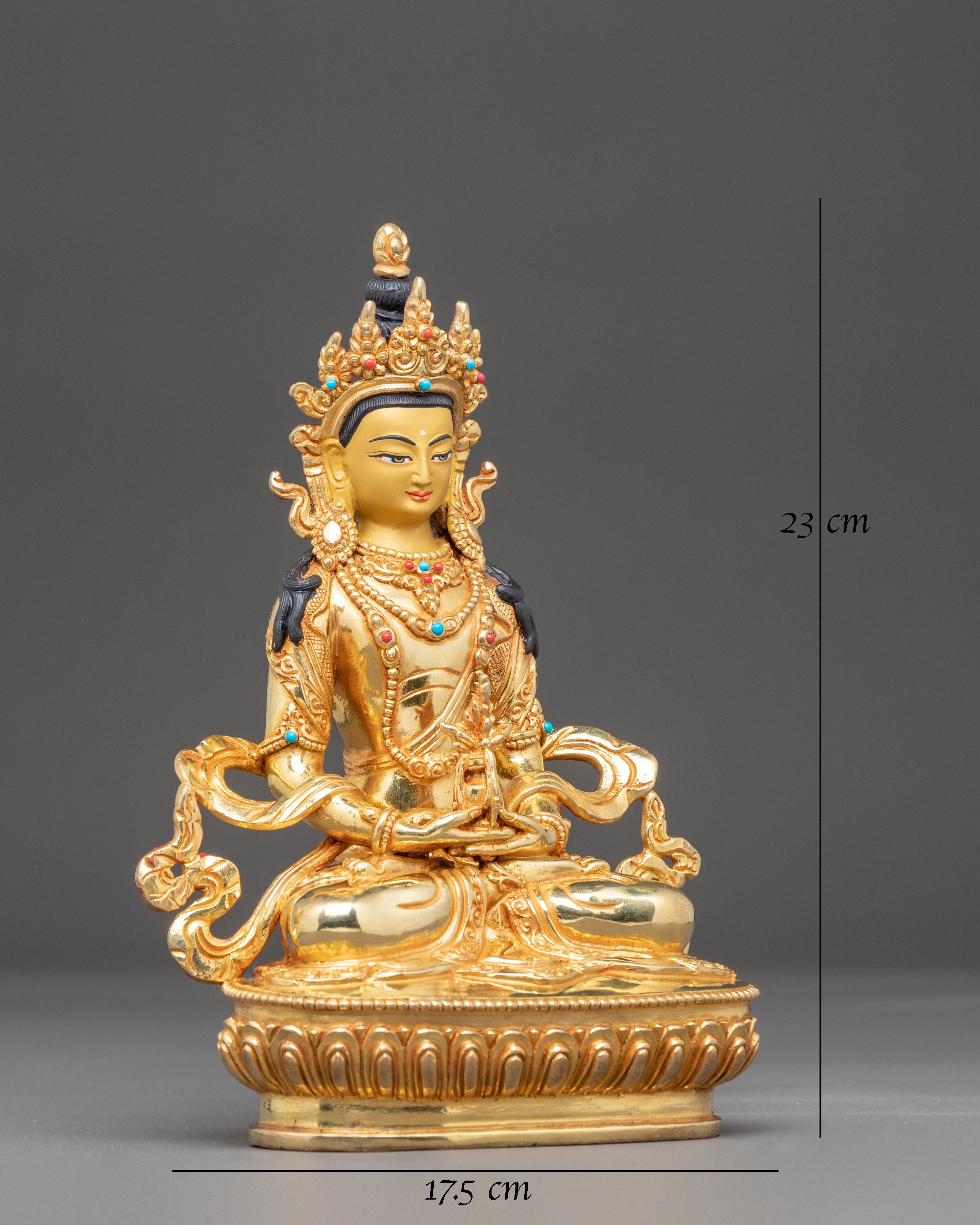 Amitayus Sculpture: Buddha of Infinite Life | Nepalese Handmade Art