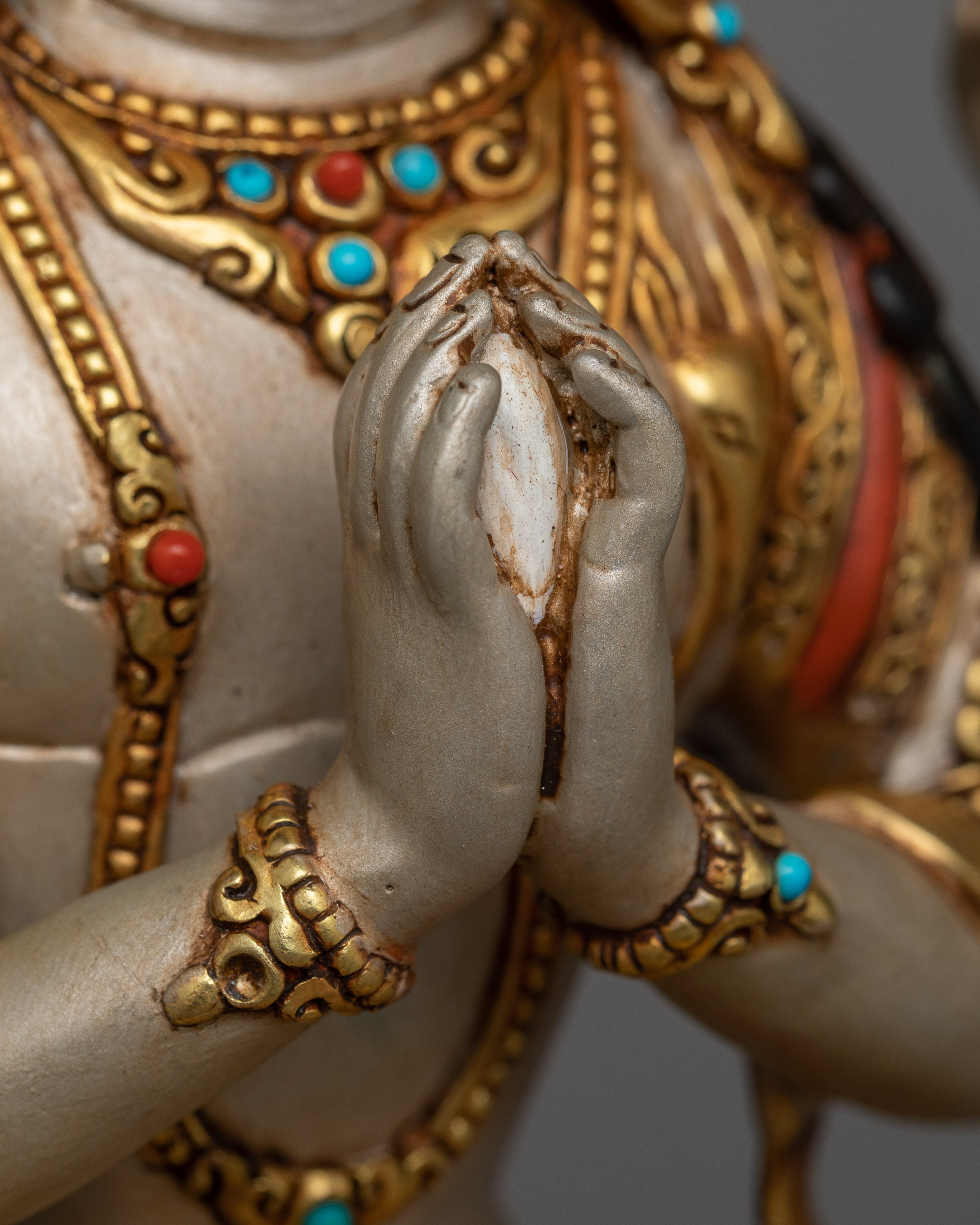 Beautiful Chenrezig Sculpture | Hand-Painted Symbol of Unconditional Love