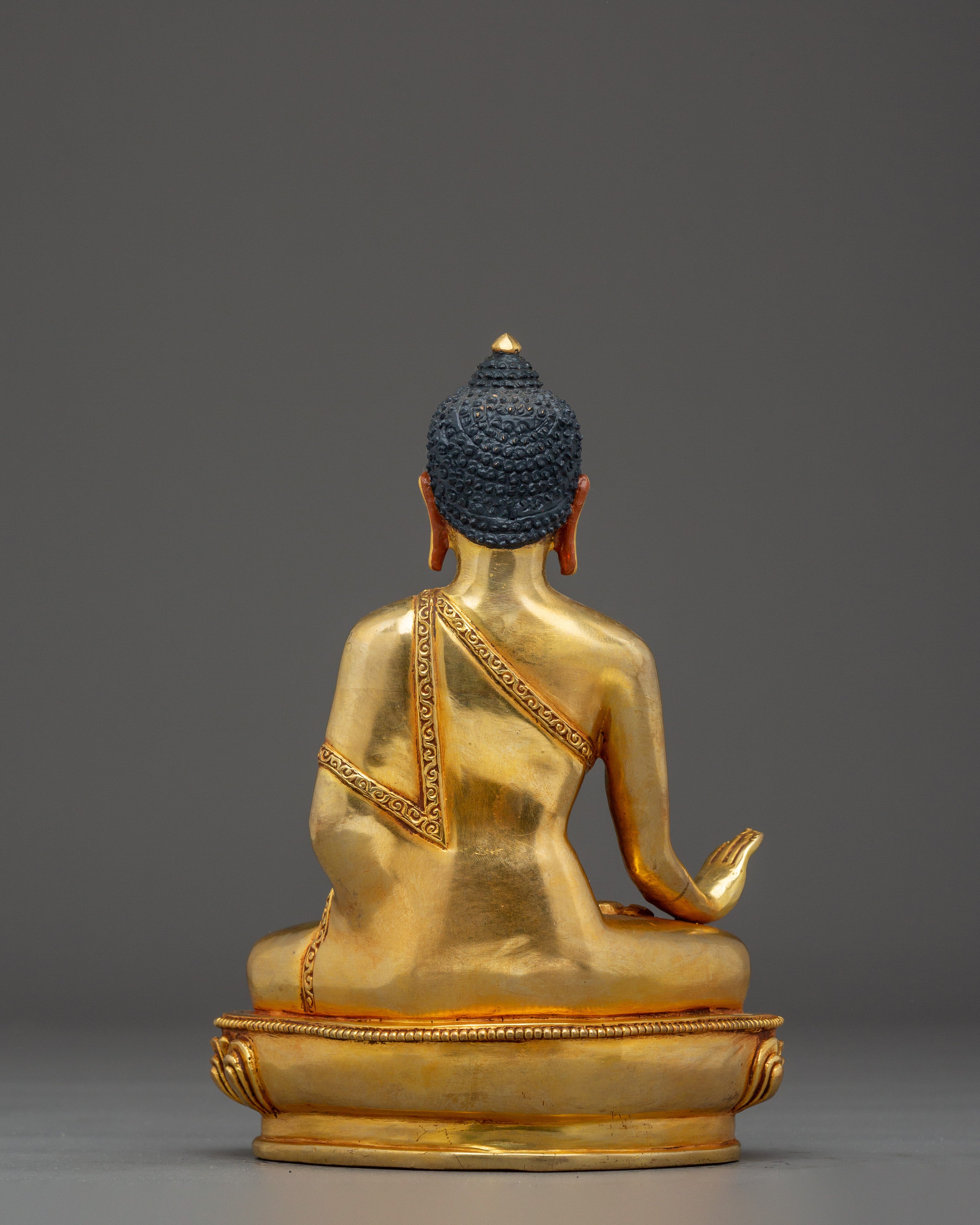 Suparakirtita Namashri Buddha Statue | 24K Gold Gilded Copper Sculpture