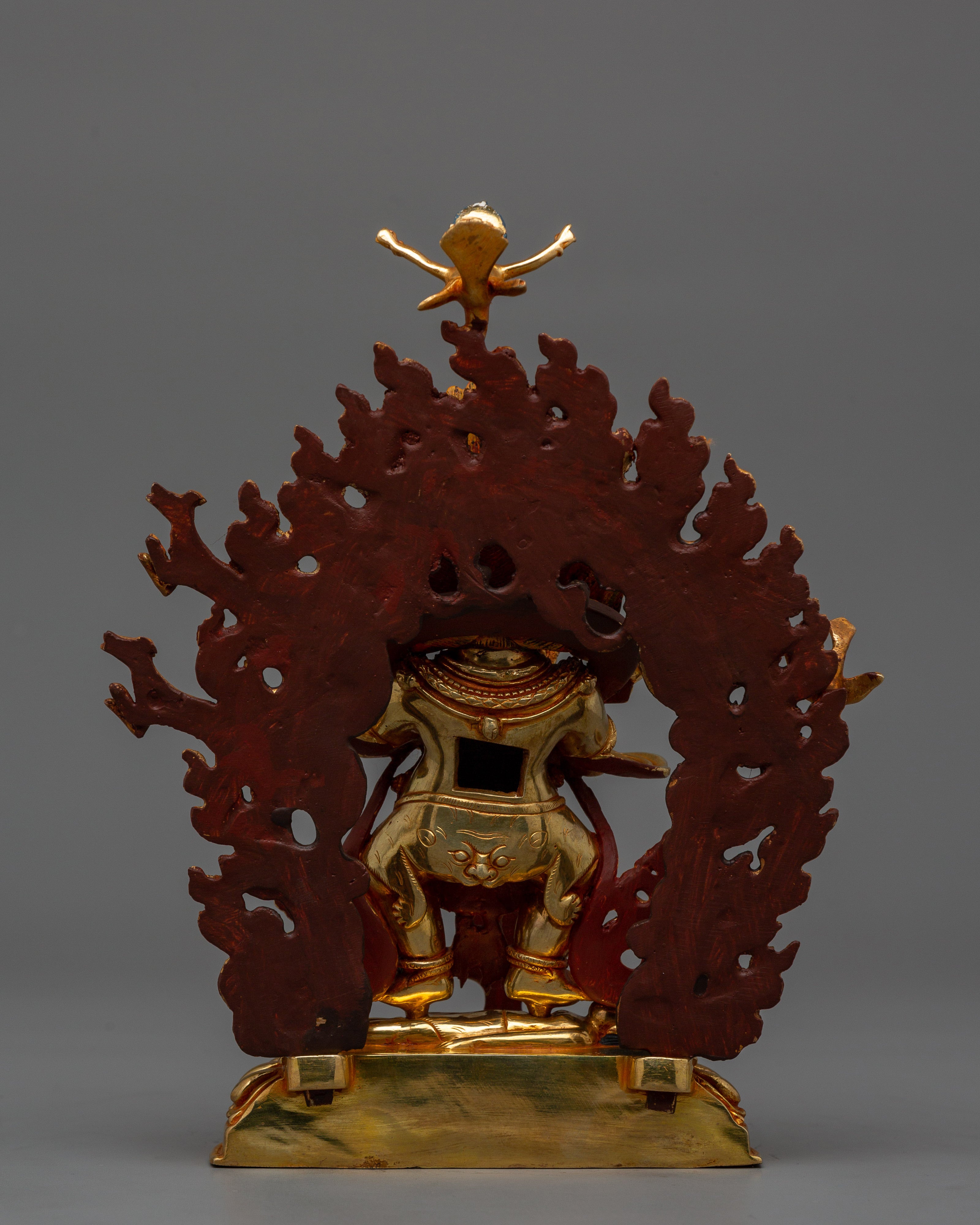 Tibetan Buddhist Sakya Mahakala Statue | Protector of the Dharma and Spiritual Strength
