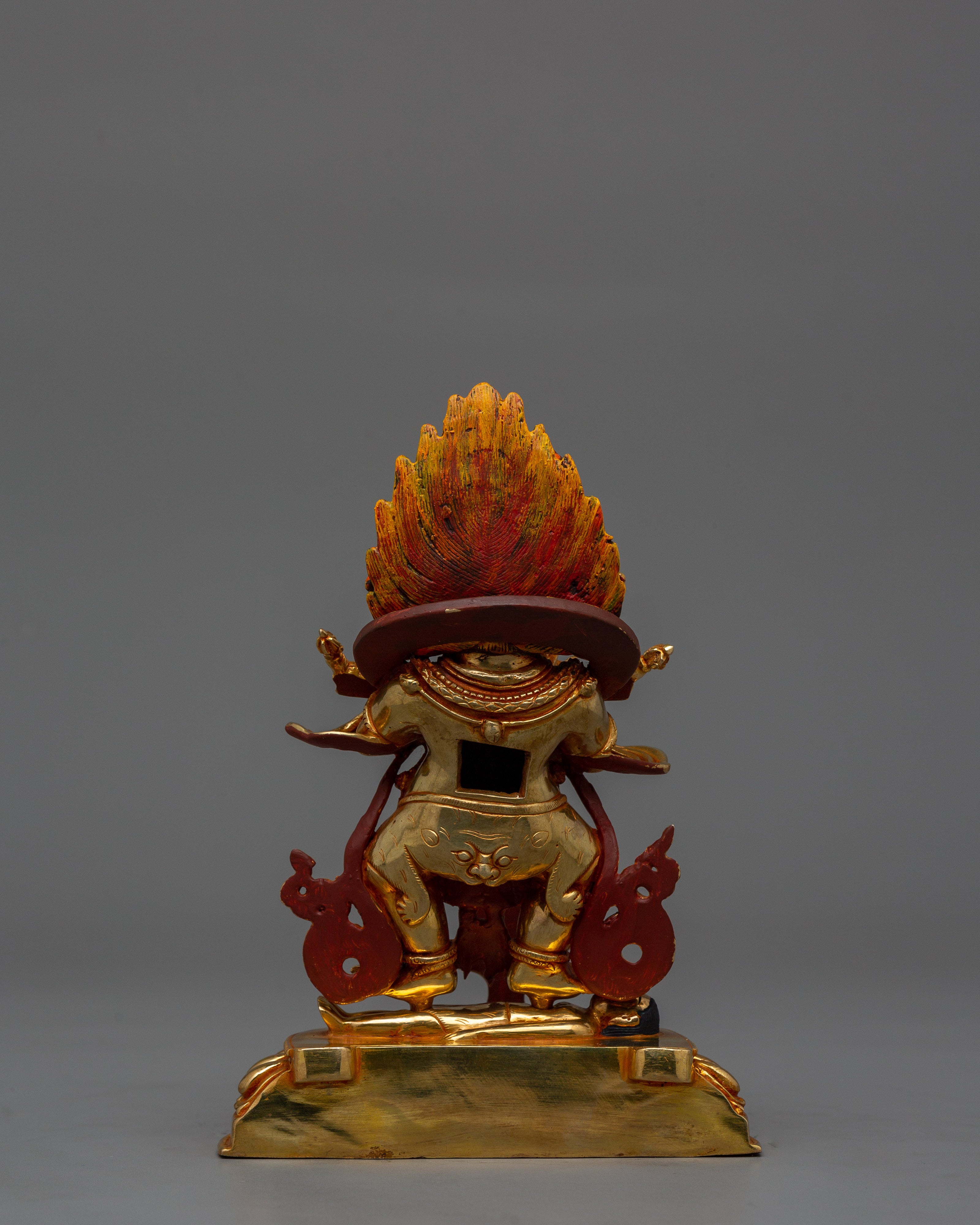 Tibetan Buddhist Sakya Mahakala Statue | Protector of the Dharma and Spiritual Strength