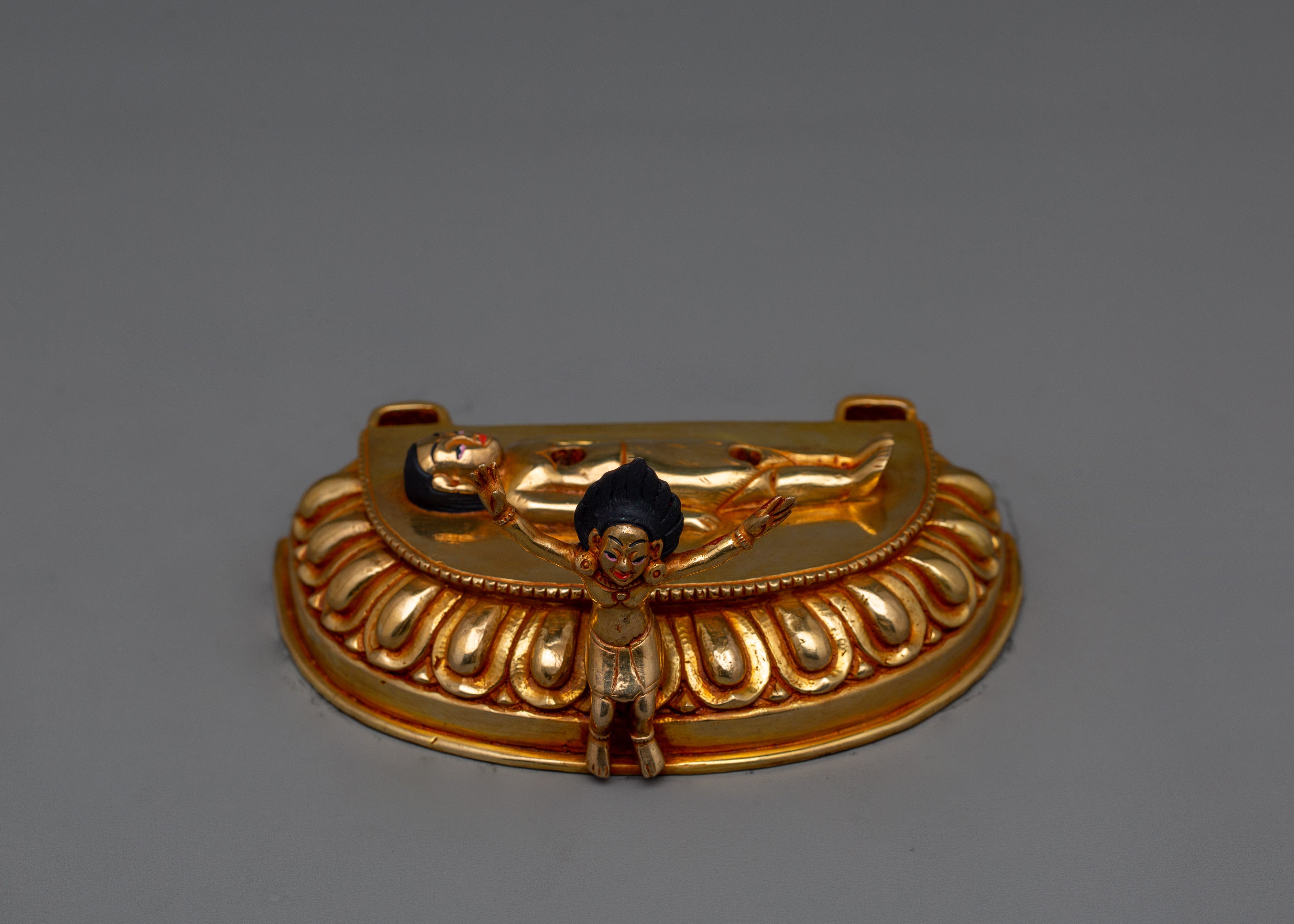 Tibetan Buddhist Sakya Mahakala Statue | Protector of the Dharma and Spiritual Strength