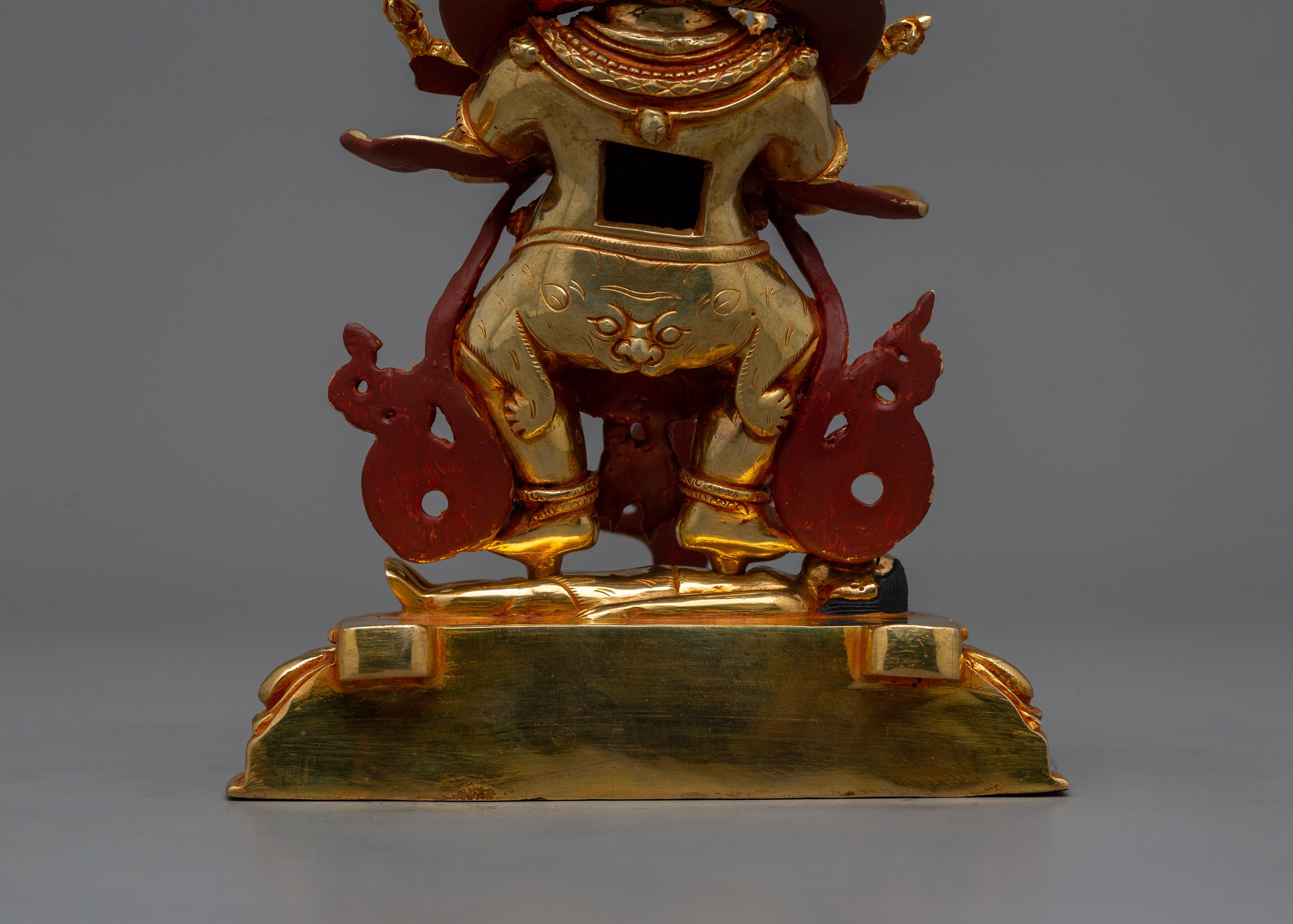 Tibetan Buddhist Sakya Mahakala Statue | Protector of the Dharma and Spiritual Strength