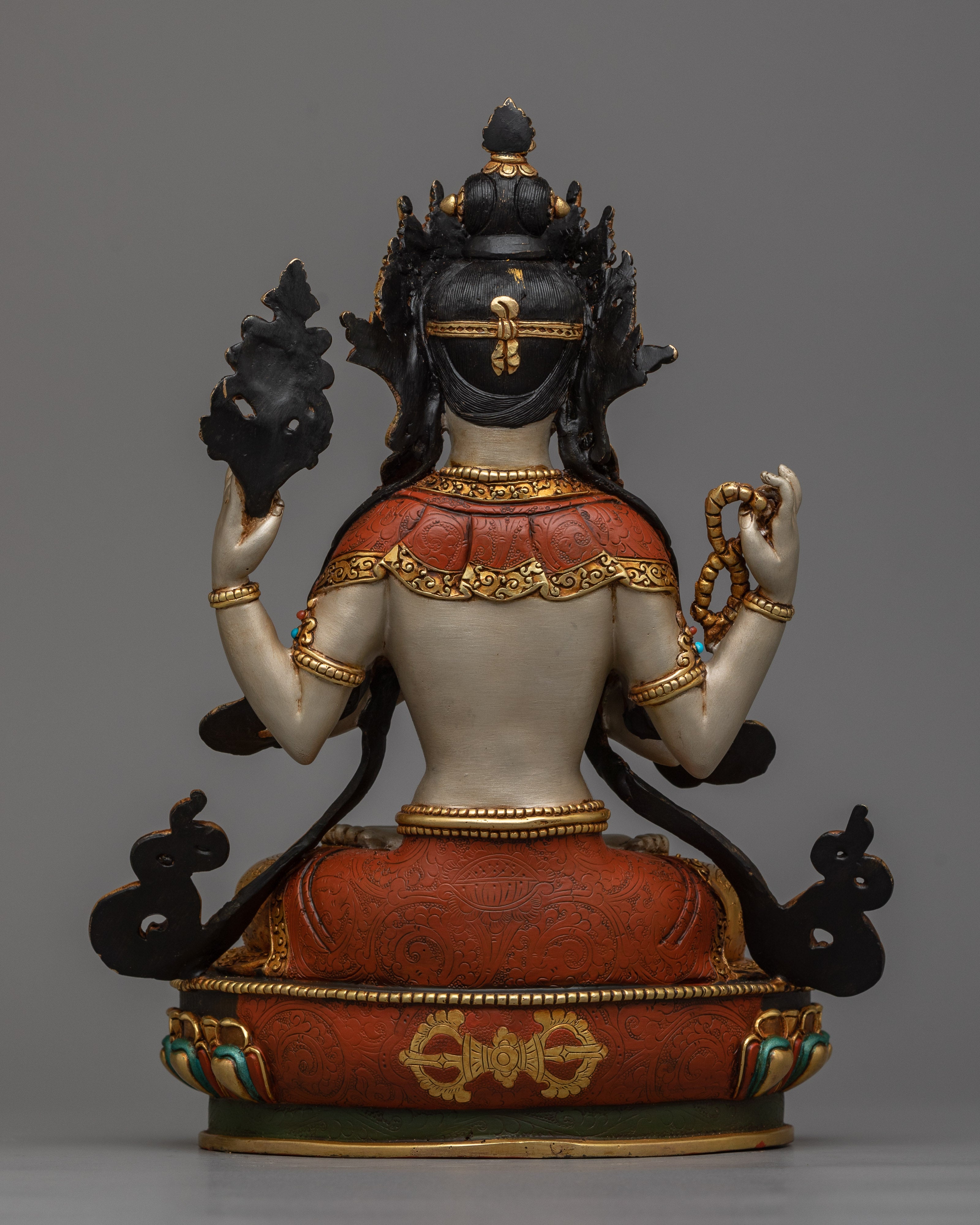 Beautiful Chenrezig Sculpture | Hand-Painted Symbol of Unconditional Love