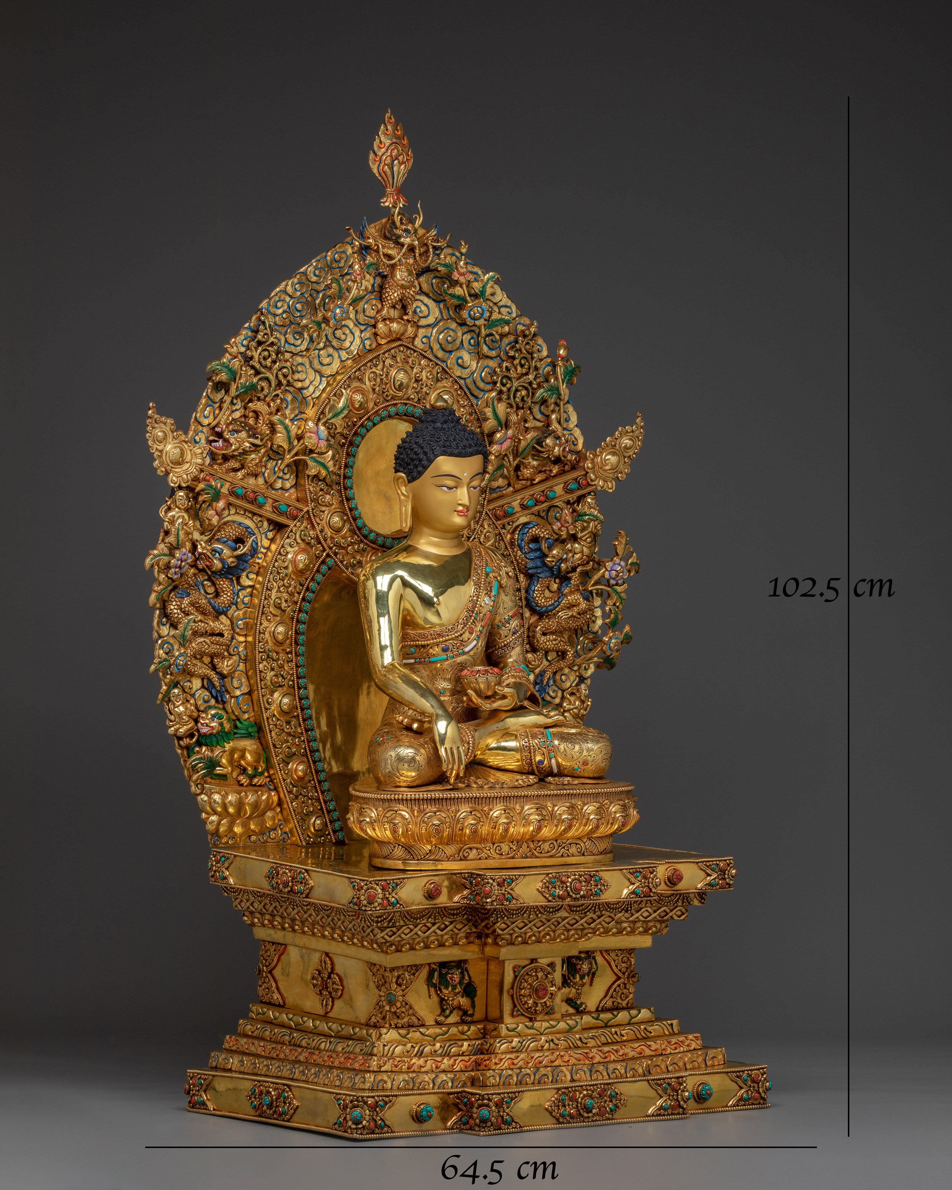 figurine-of-shakyamuni-buddha-on-throne