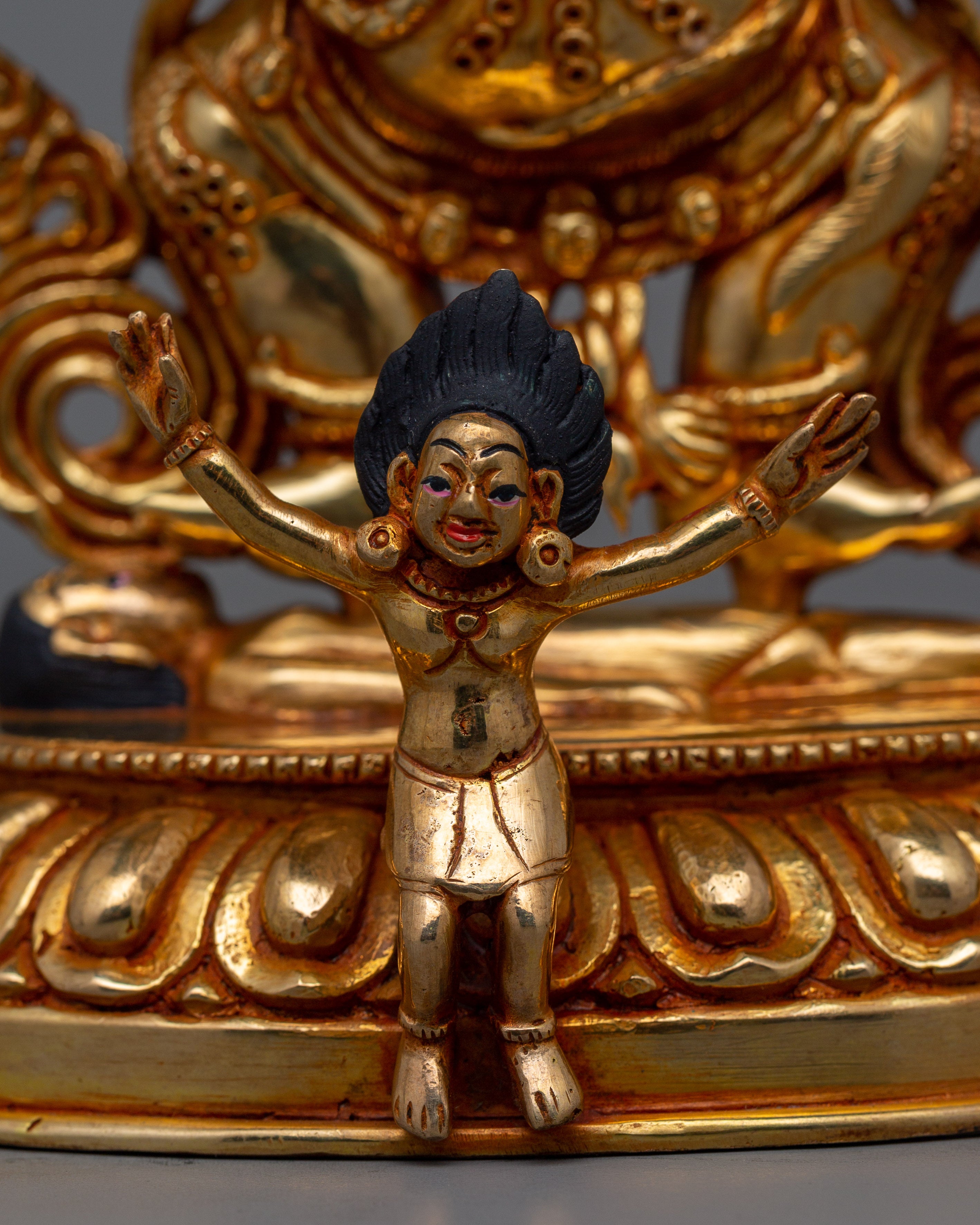 Tibetan Buddhist Sakya Mahakala Statue | Protector of the Dharma and Spiritual Strength