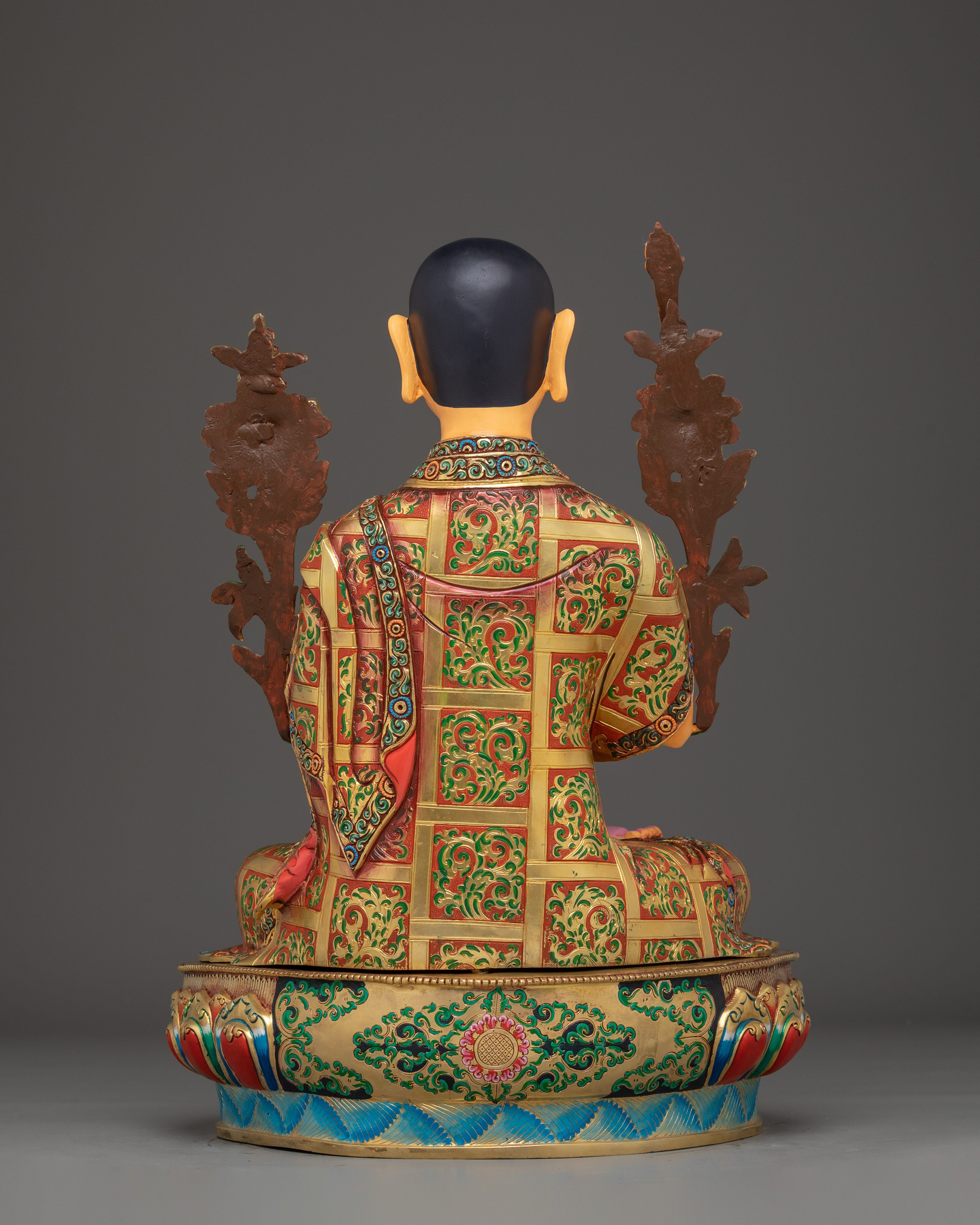 Handmade Tsongkhapa Statue Set | Symbolism of Wisdom and Compassion