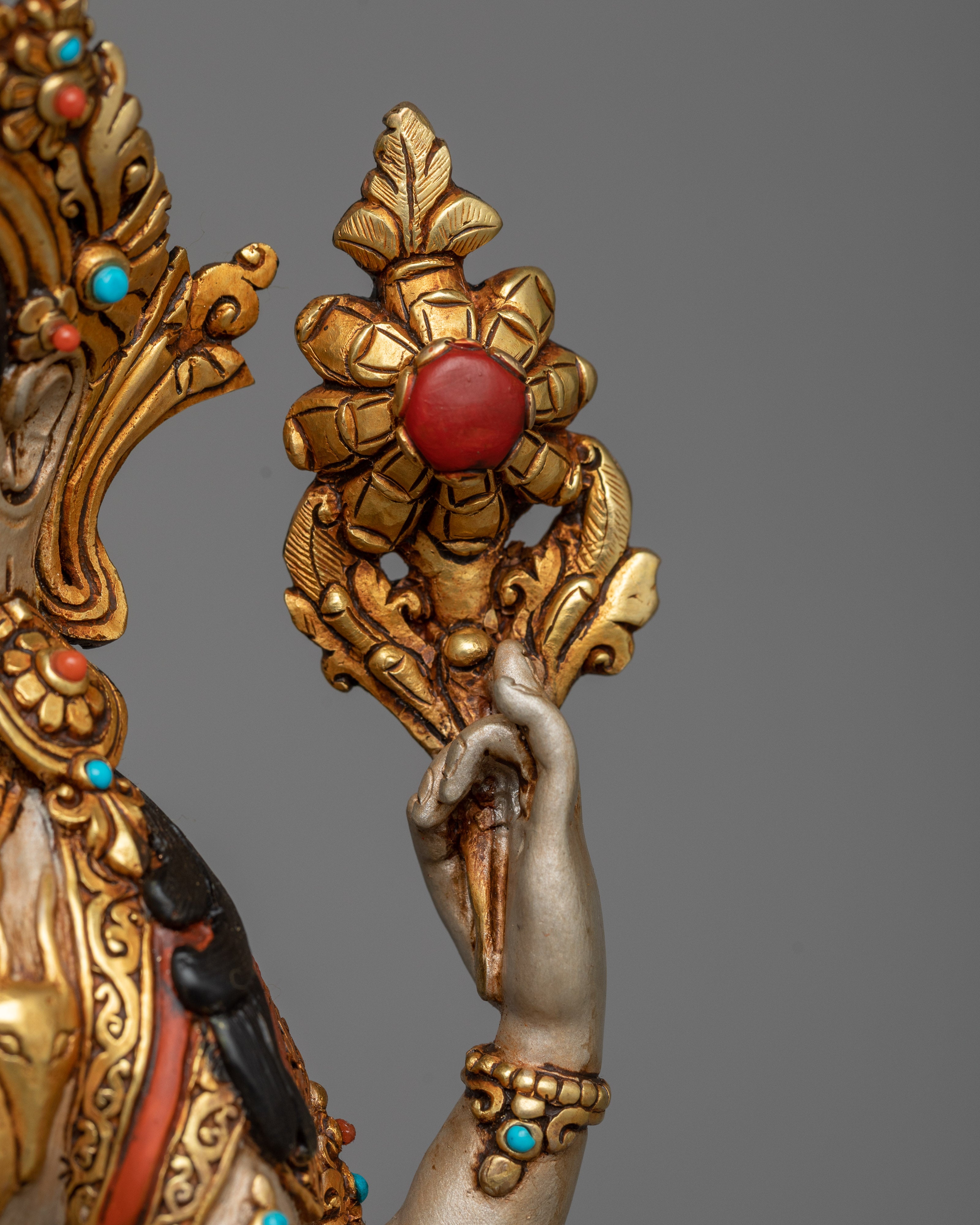 Beautiful Chenrezig Sculpture | Hand-Painted Symbol of Unconditional Love