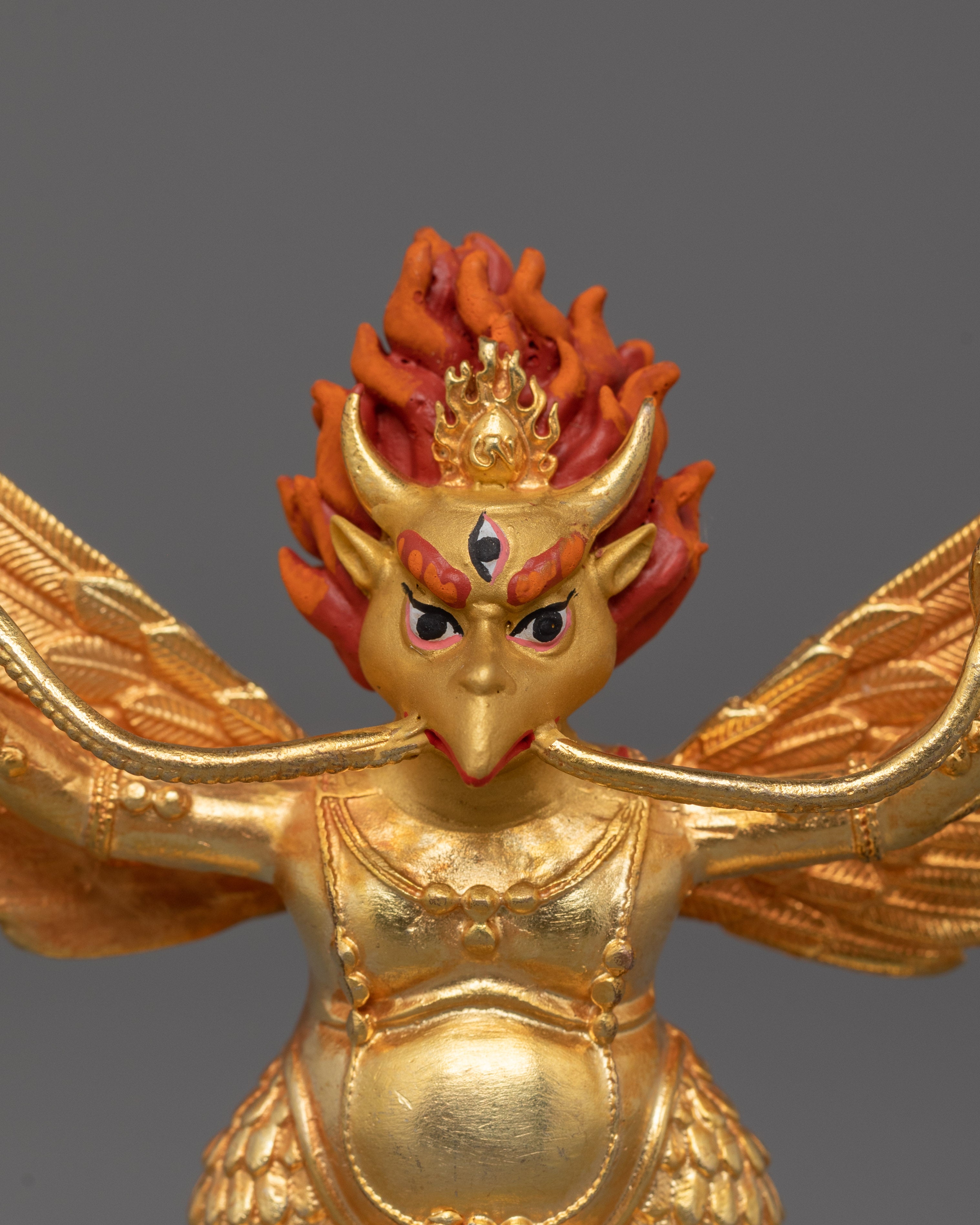 Himalayan Sculpture of Garuda | Divine Winged Protector, and Symbol of Strength