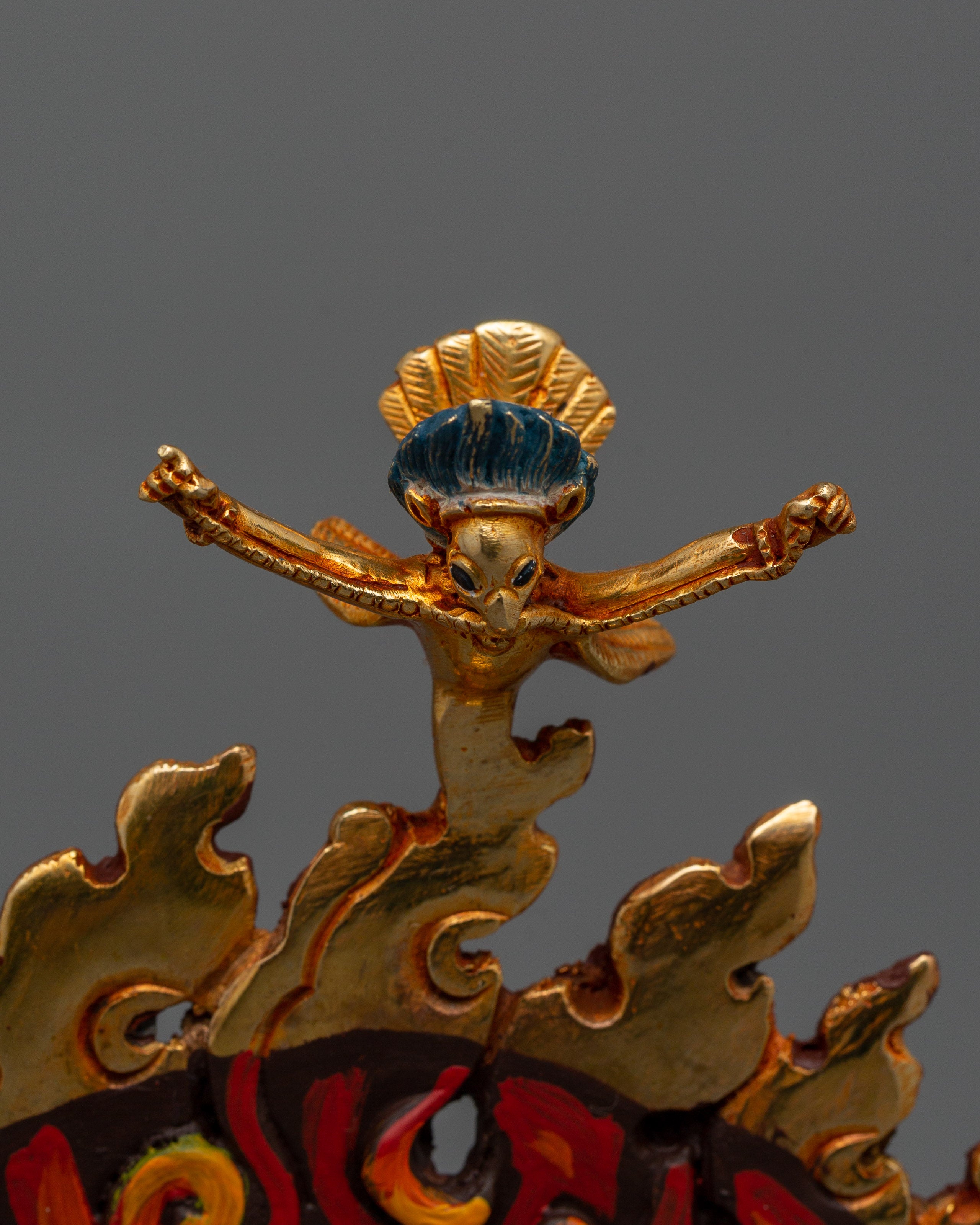 Tibetan Buddhist Sakya Mahakala Statue | Protector of the Dharma and Spiritual Strength