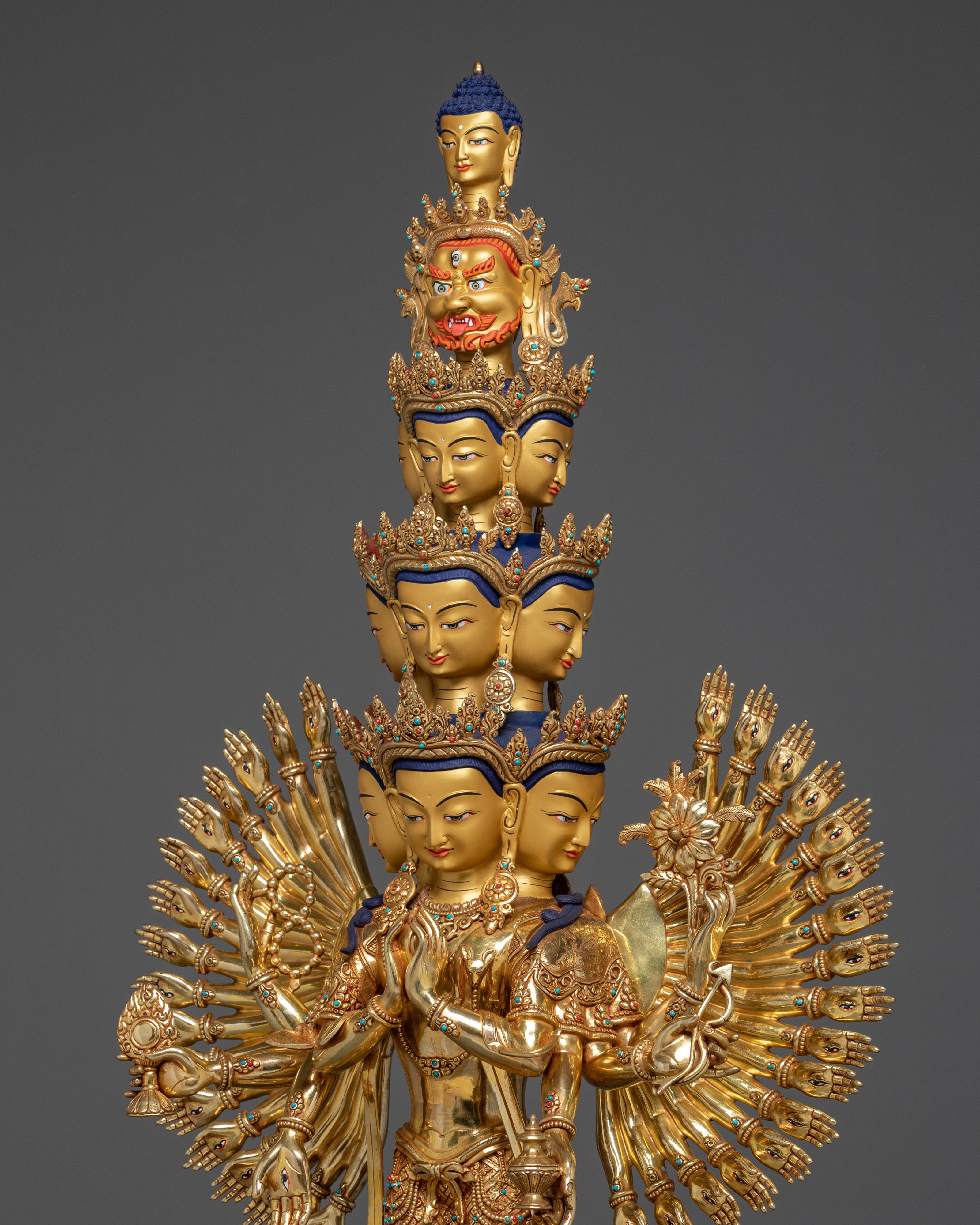 Thousand Armed Chenrezig Statue: Bodhisattva of Compassion
