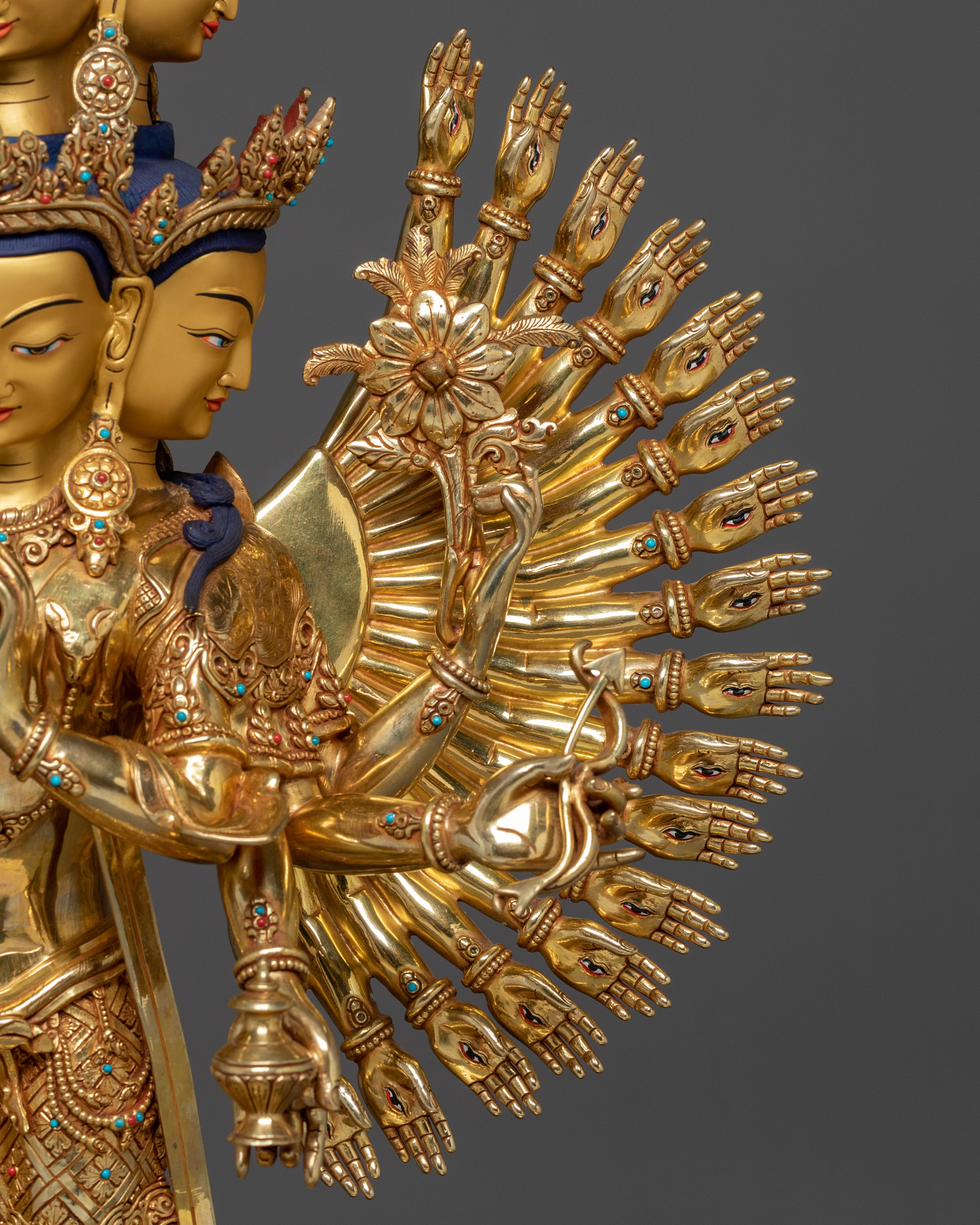 Thousand Armed Chenrezig Statue: Bodhisattva of Compassion