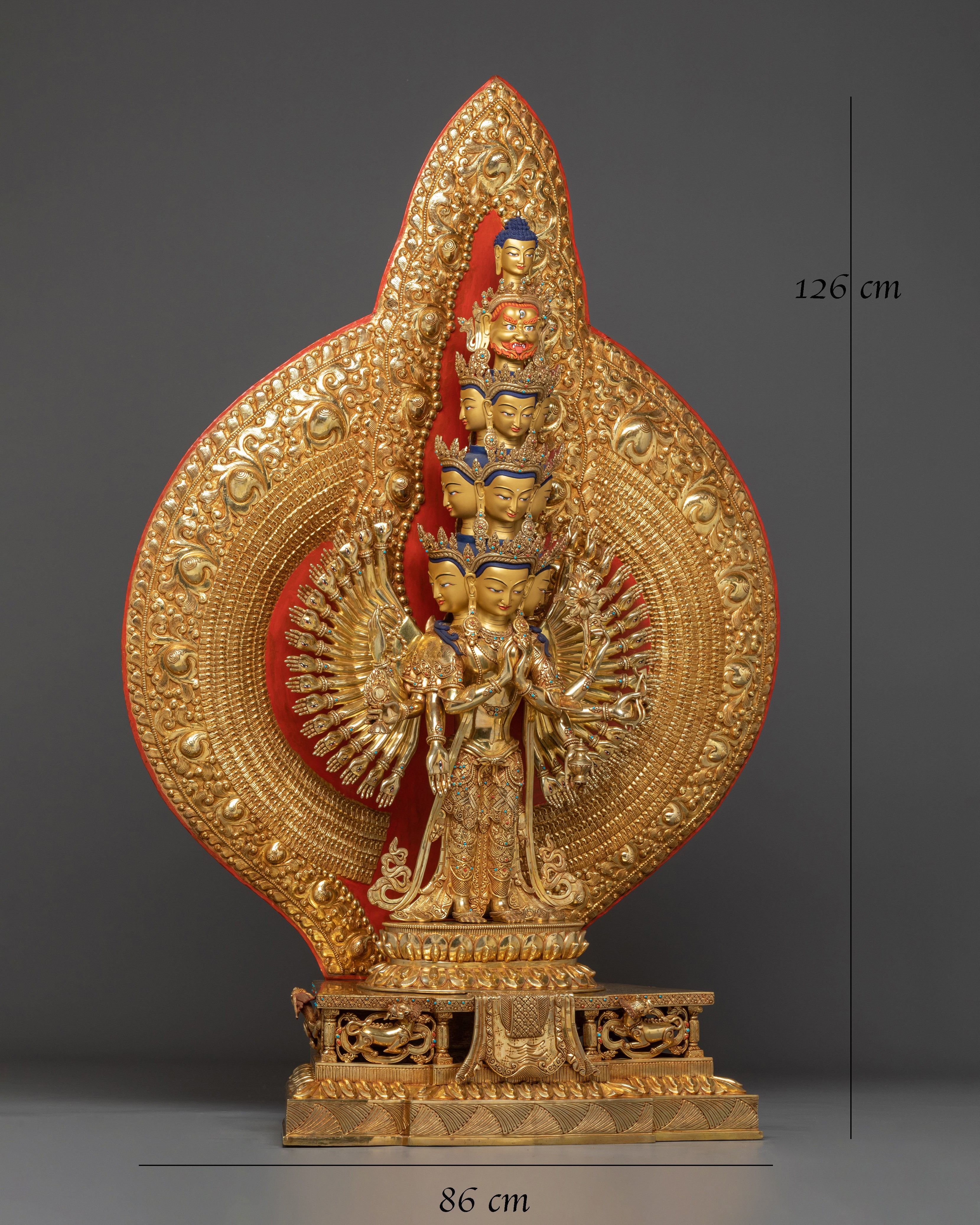 Thousand Armed Chenrezig Statue: Bodhisattva of Compassion