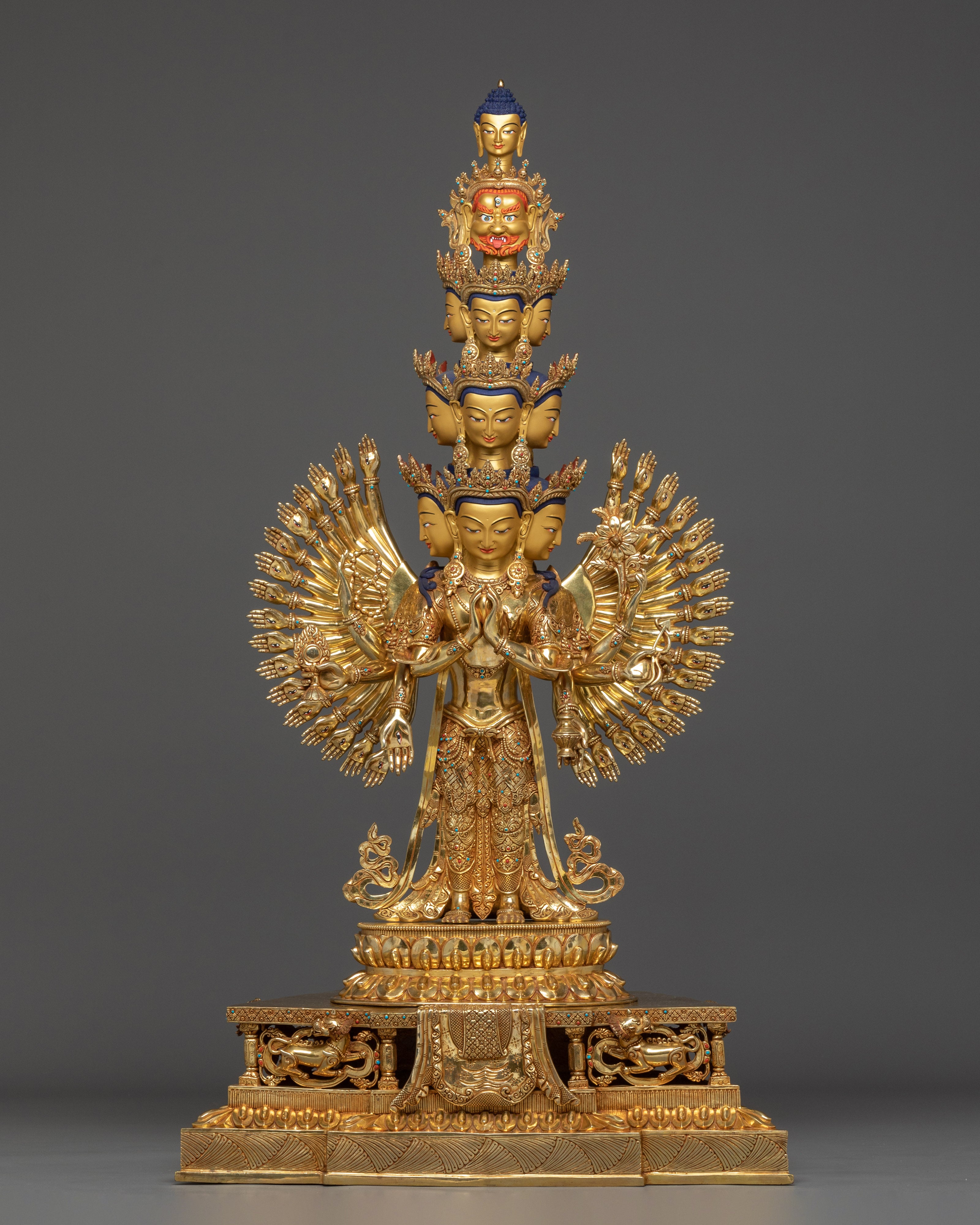 Thousand Armed Chenrezig Statue: Bodhisattva of Compassion