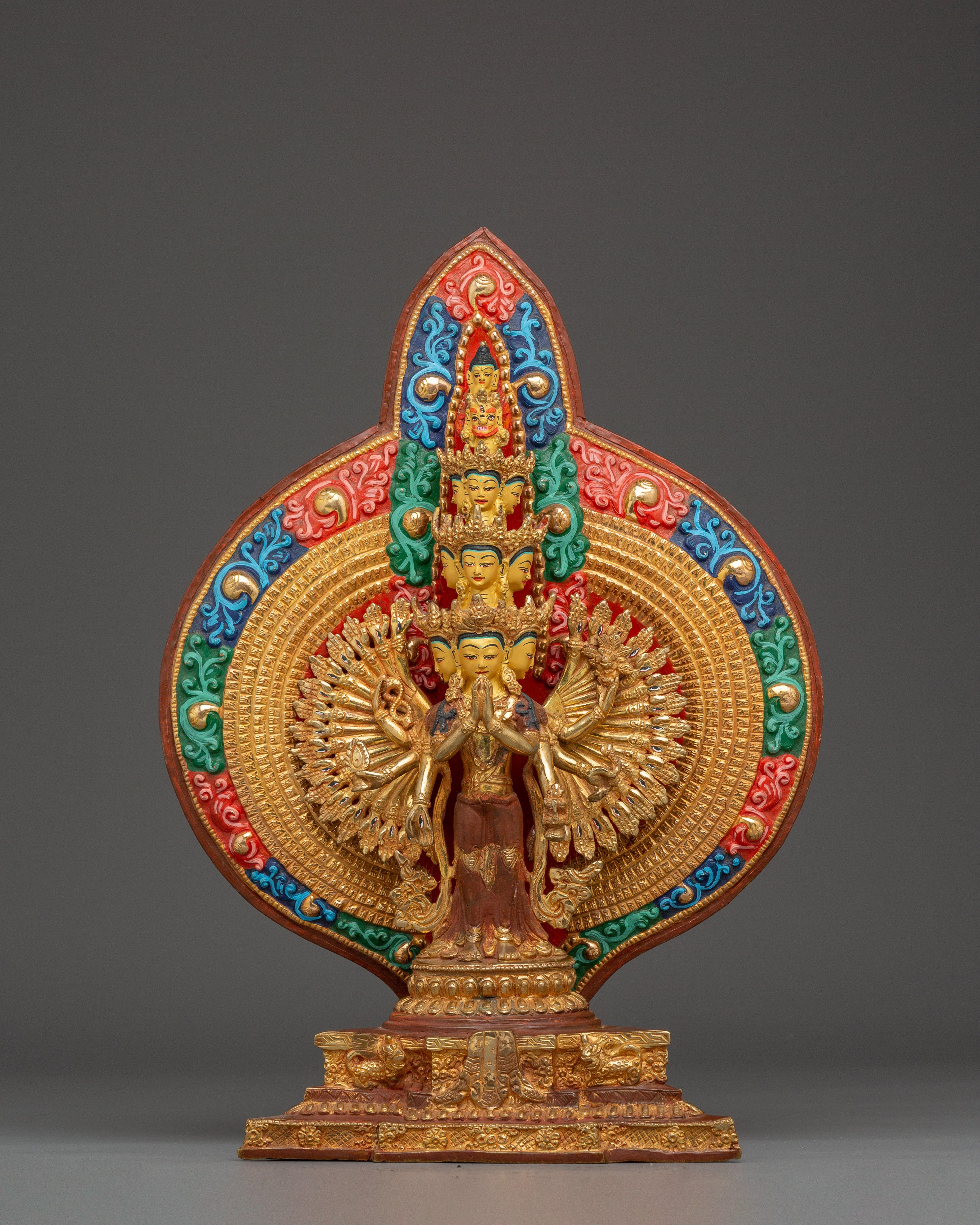 Compassionate Thousand Armed chenrezig Statue