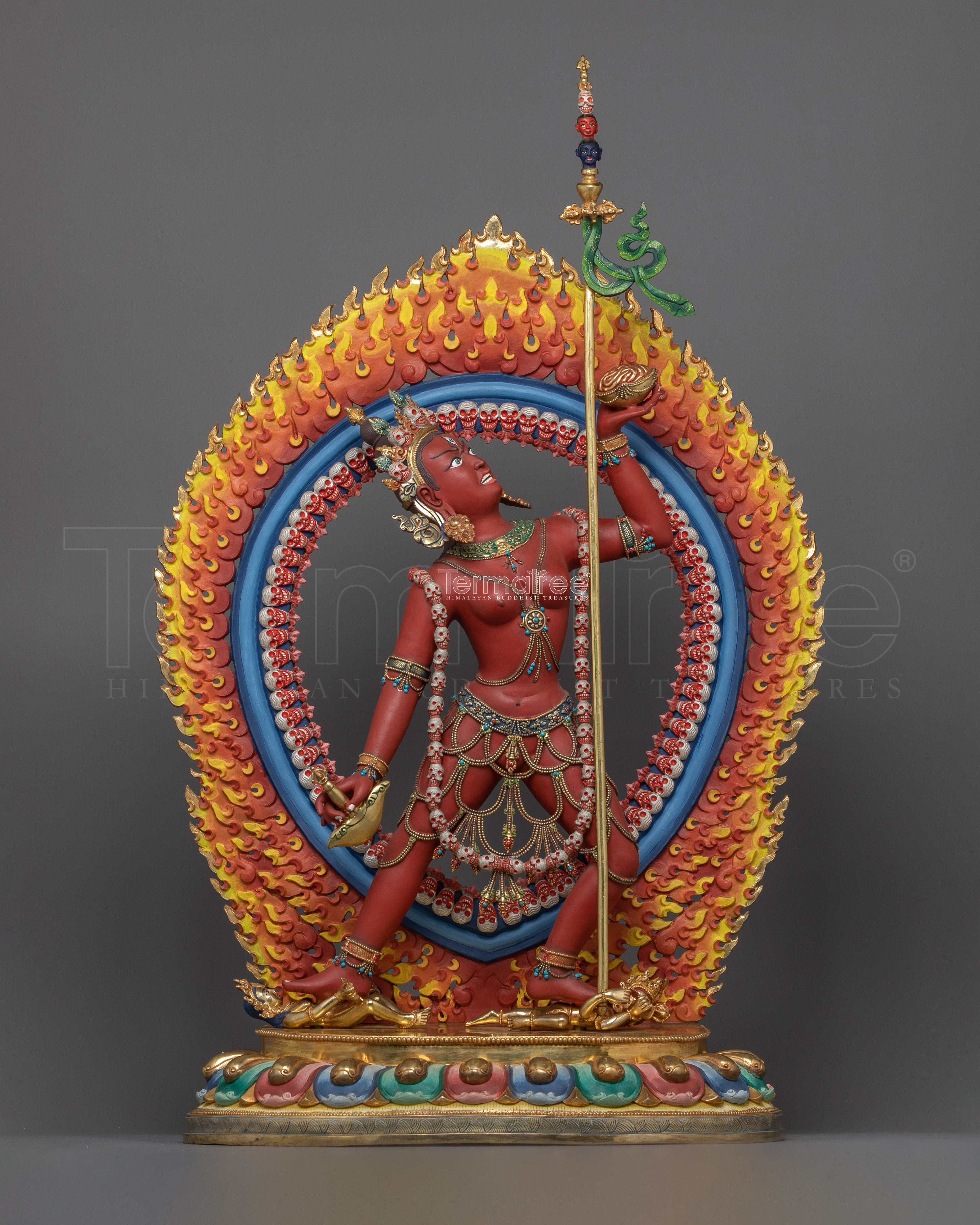 Handmade Buddhist Vajrayogini Tantric Buddhism Sculpture | Spiritual Transformation Art