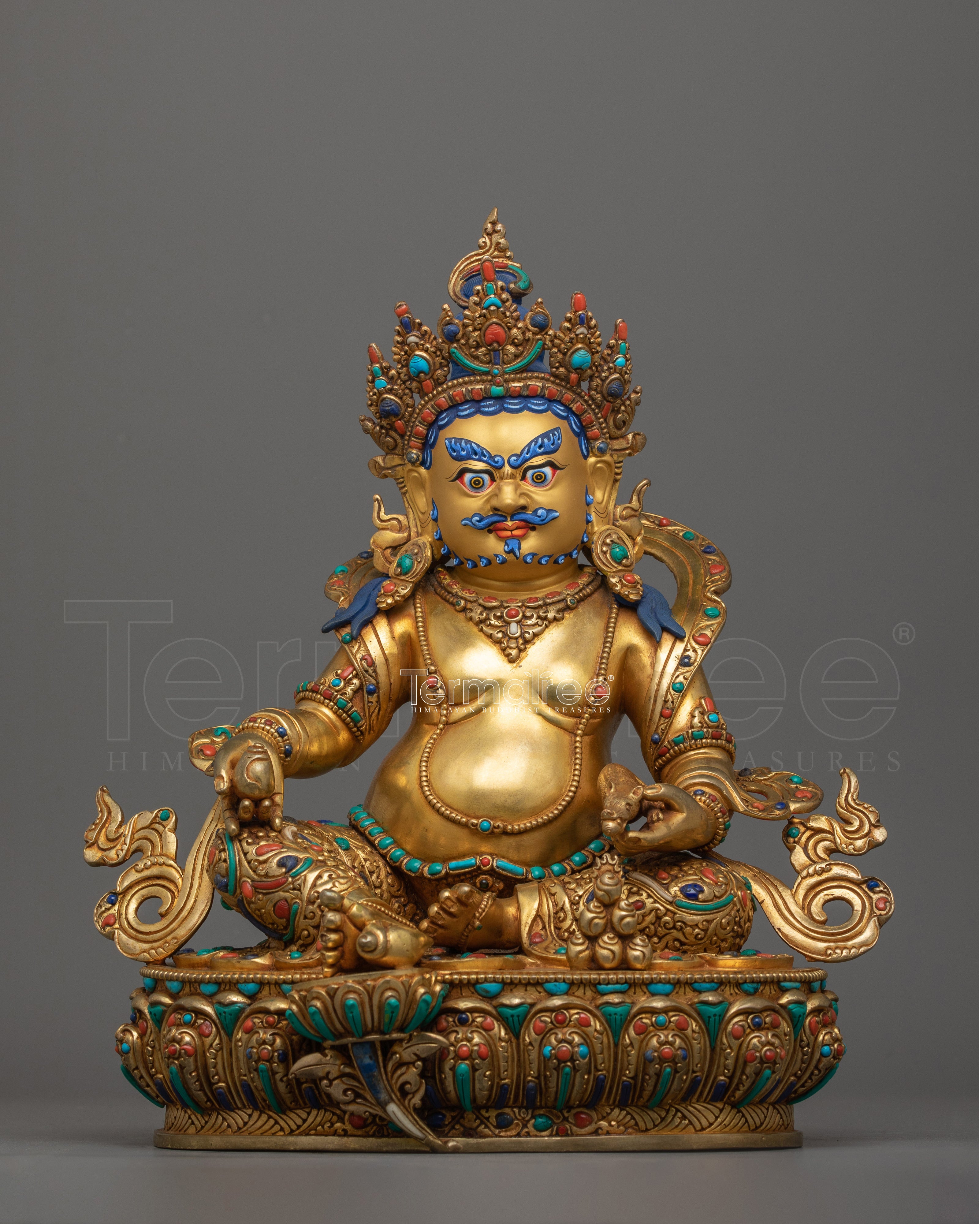 Bodhisattva Jambhala Statue for Shrine | Guardian of Wealth and Abundance