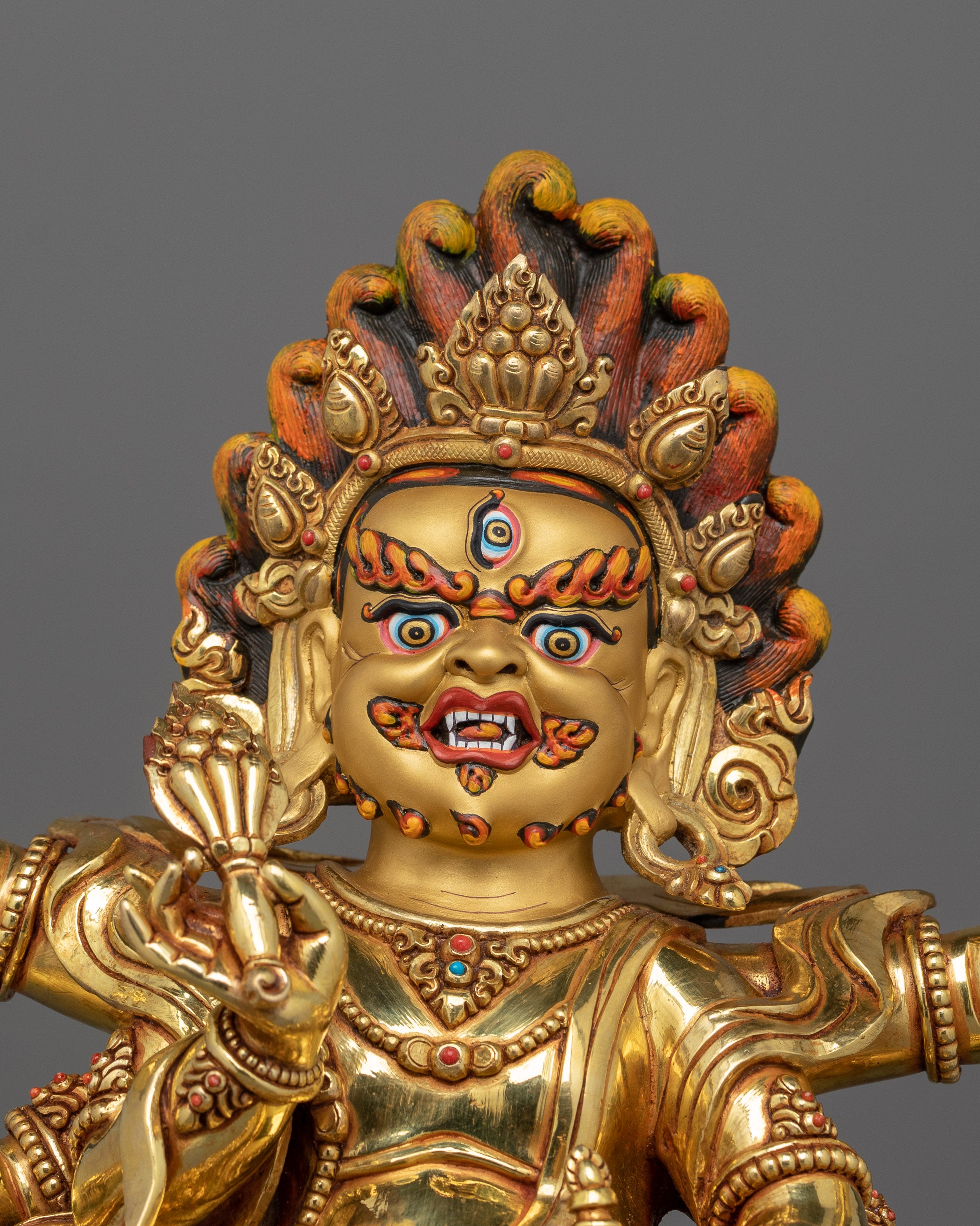 Six Armed White Mahakala Protector of Prosperity | Guardian of Wealth and Abundance