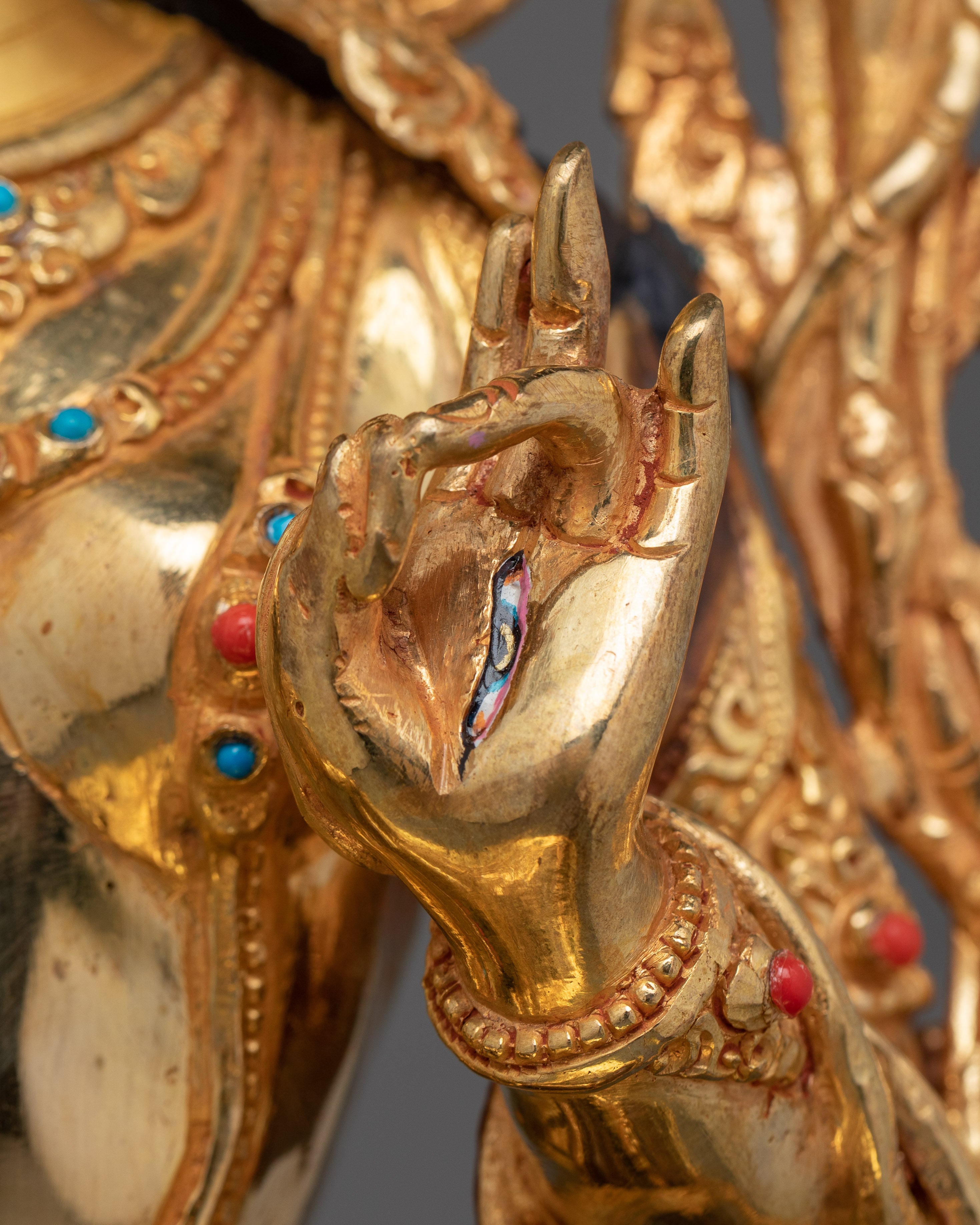 White Tara Spiritual Decor Figurine | Female Bodhisattva Statue for Meditation and Rituals