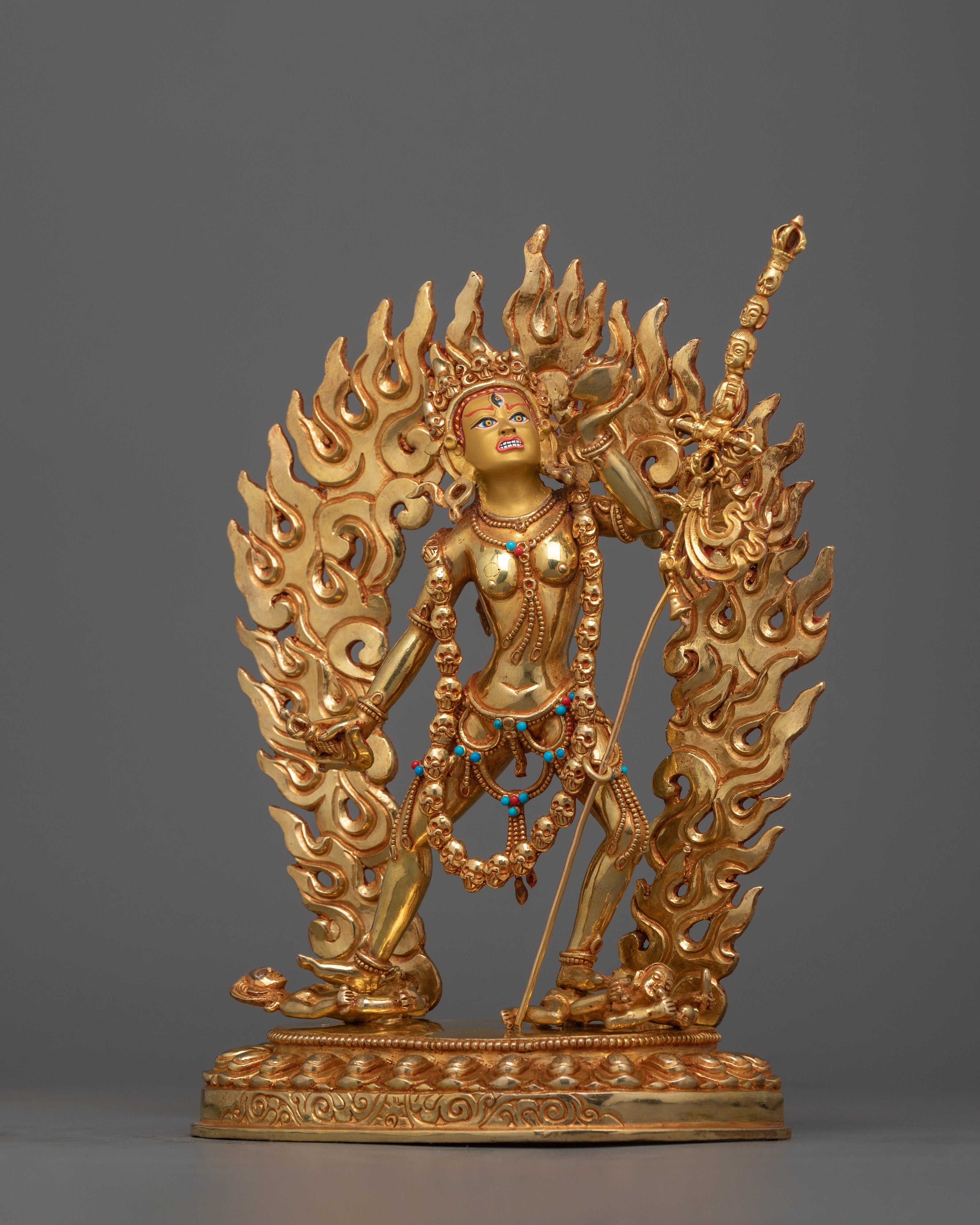 Vajrayogini Tibetan Tantric Deity with Fierce Wisdom Statue | The Powerful Divine Red Yogini