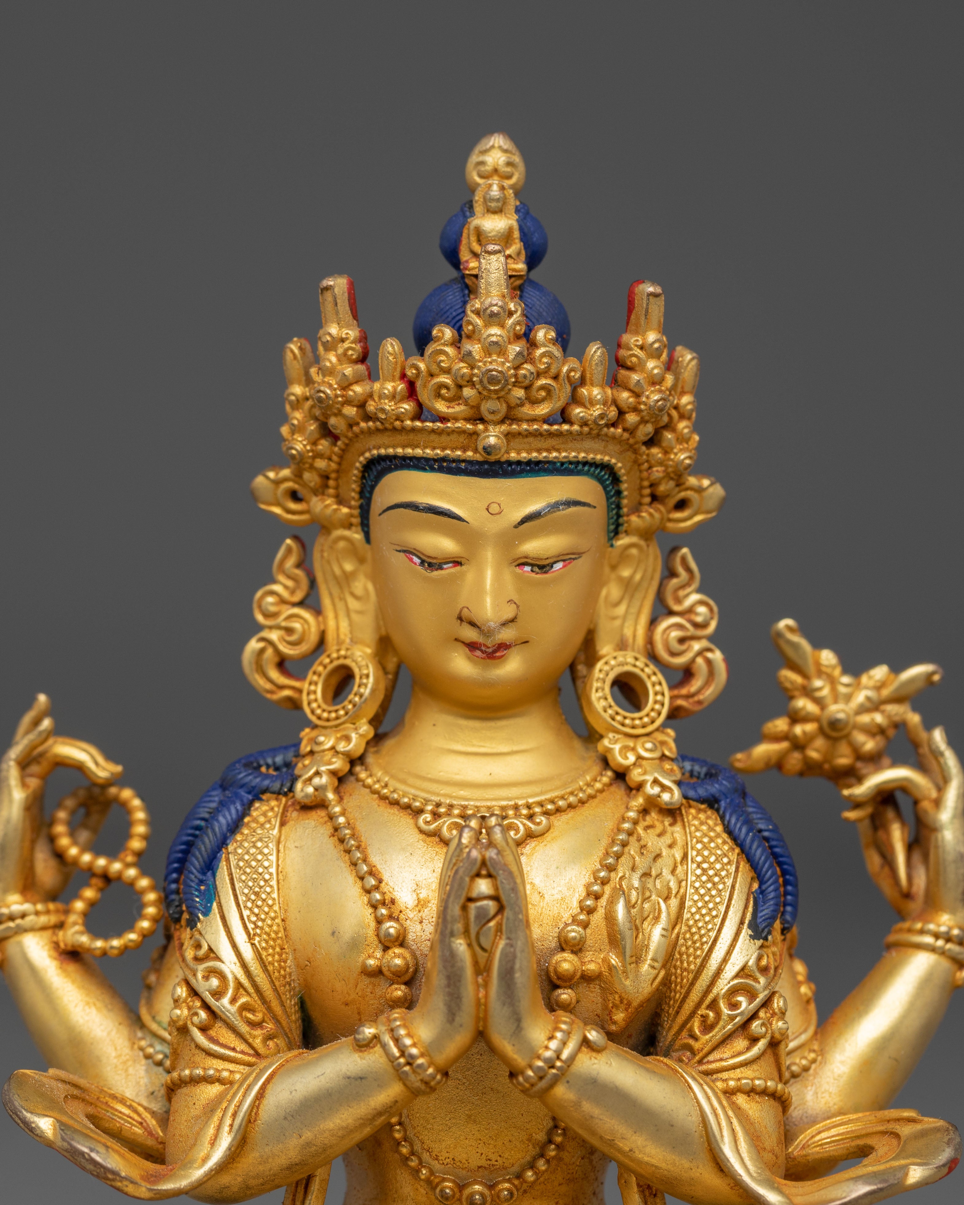 Chenrezig Statue: The Compassionate Bodhisattva | Tibetan Buddhist Deity