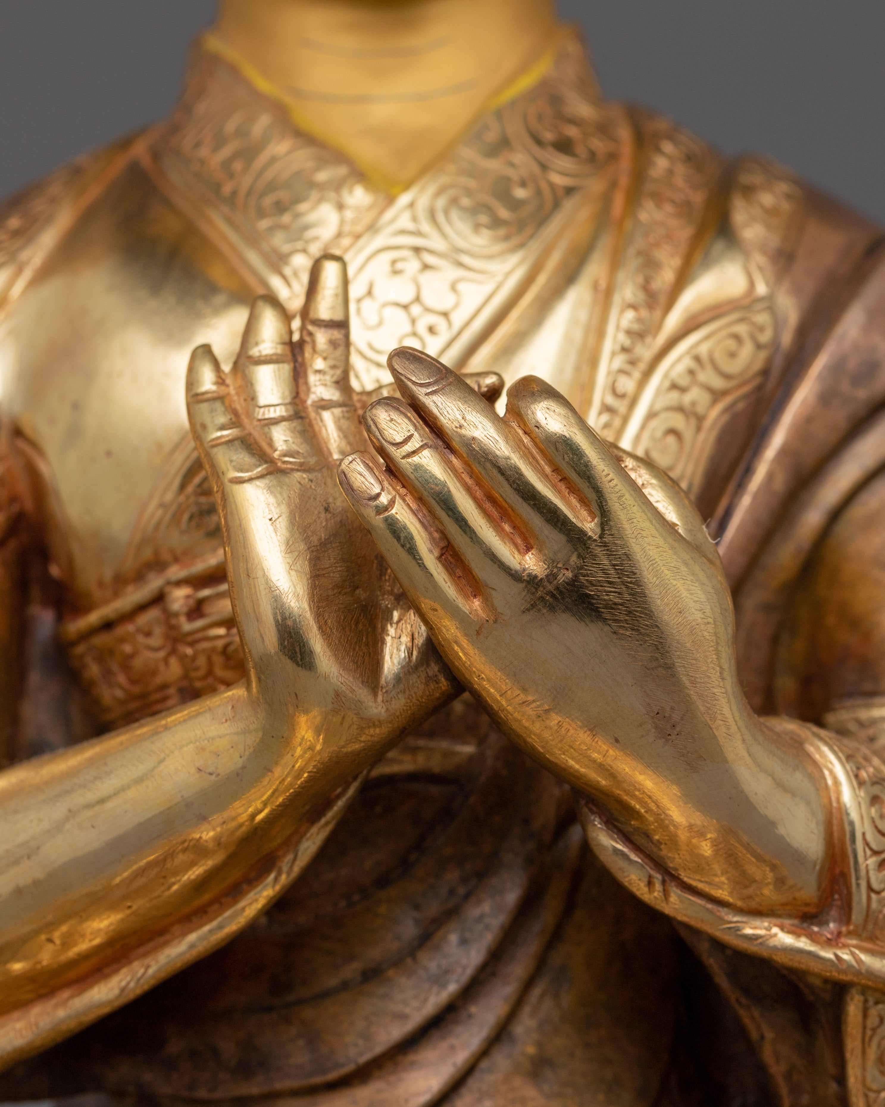 Himalayan Spiritual Tsongkhapa Set Statue | Tsongkhapa, Khedrup Je and Gyaltsab Je