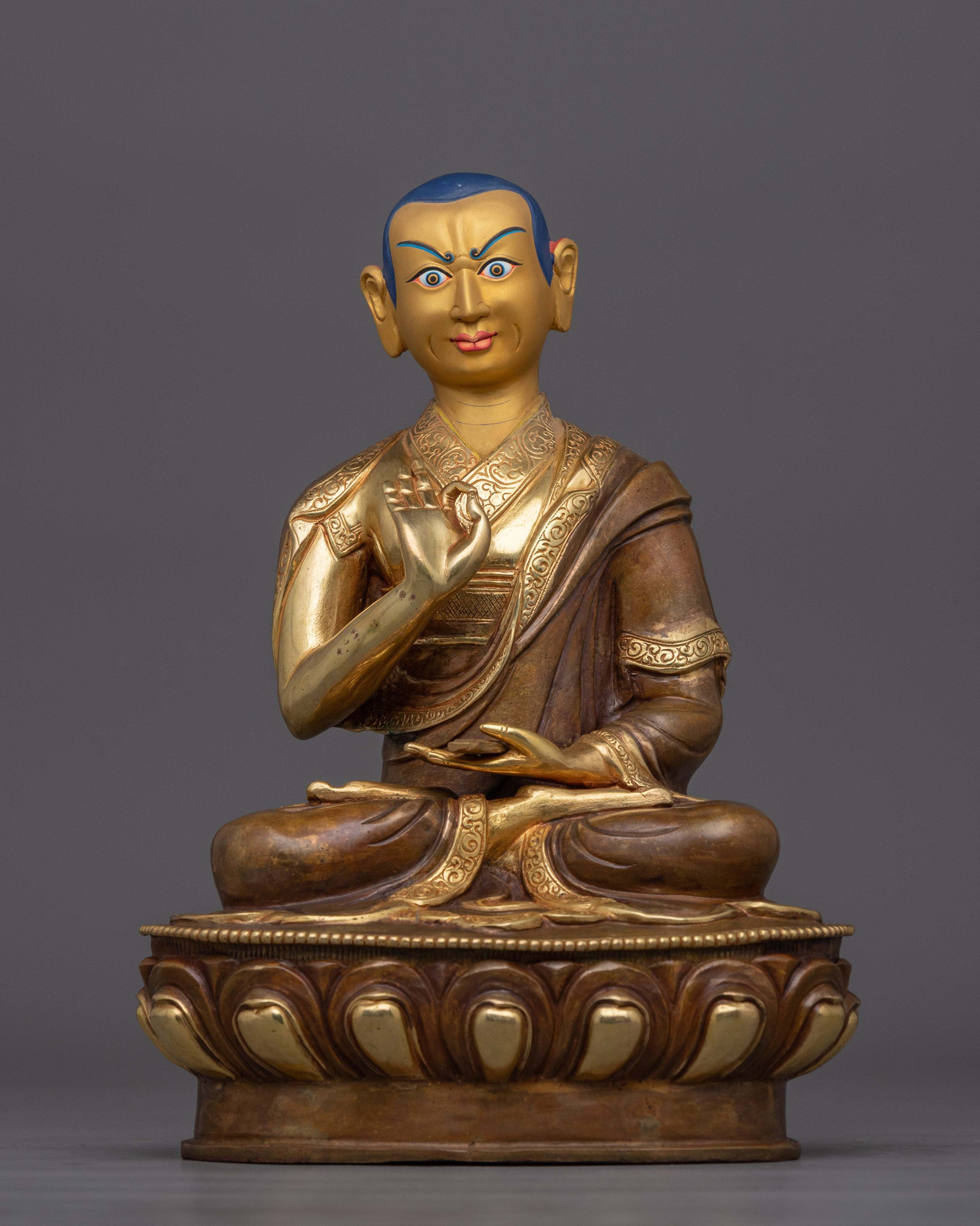 Himalayan Spiritual Tsongkhapa Set Statue | Tsongkhapa, Khedrup Je and Gyaltsab Je