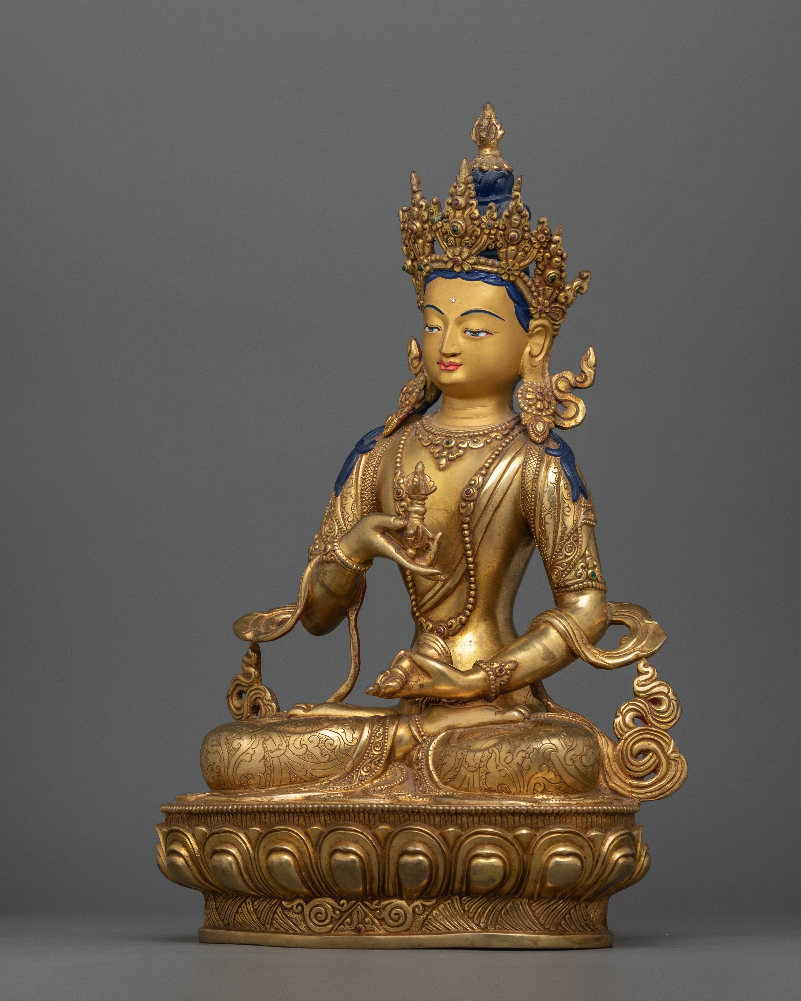 Handcrafted Dorje Sempa Tibetan Buddhism Figurine | Tibetan Ritual Purification