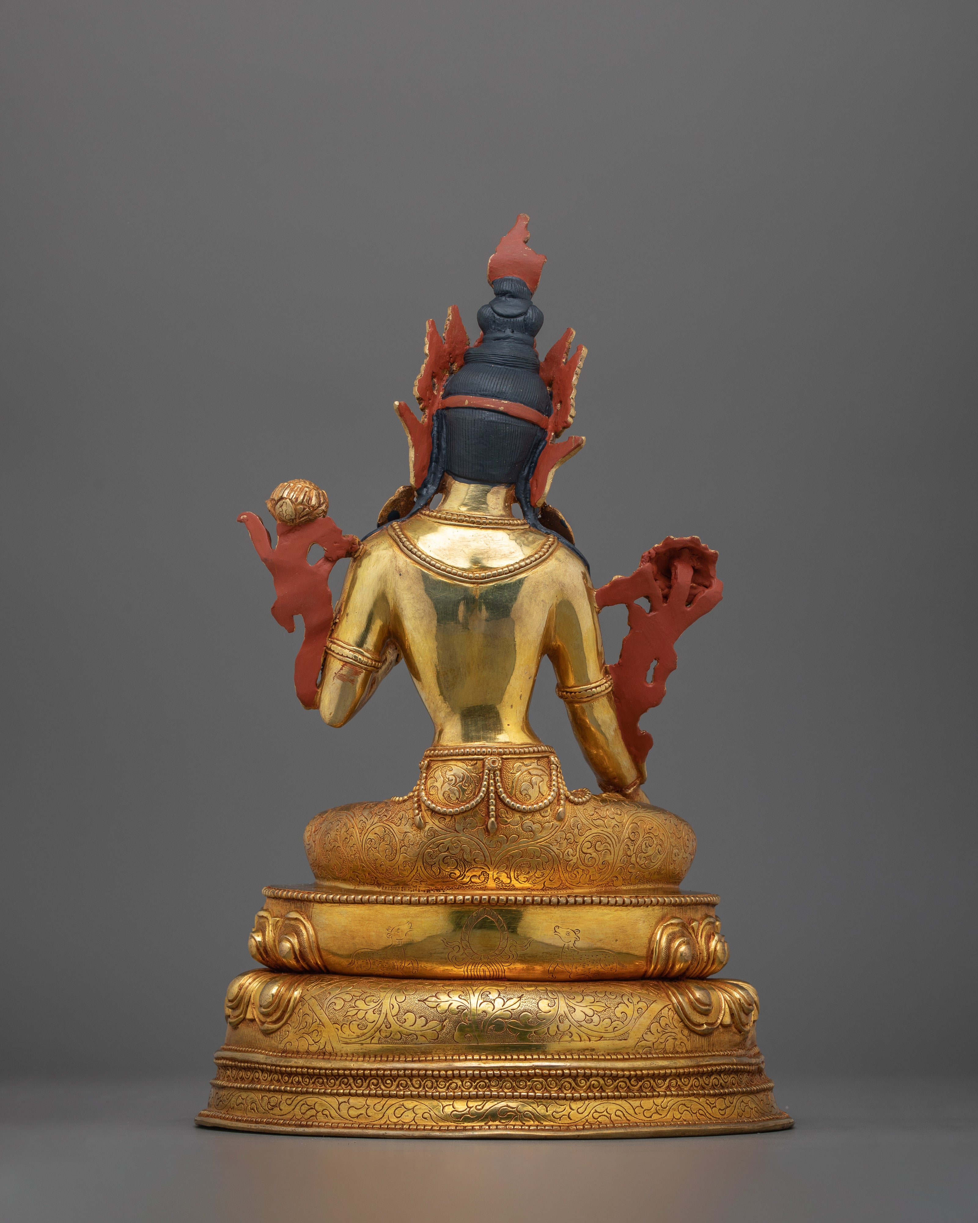 Compassionate Guardian Tibetan Buddhism White Tara Figurine | Sacred Art for Meditation