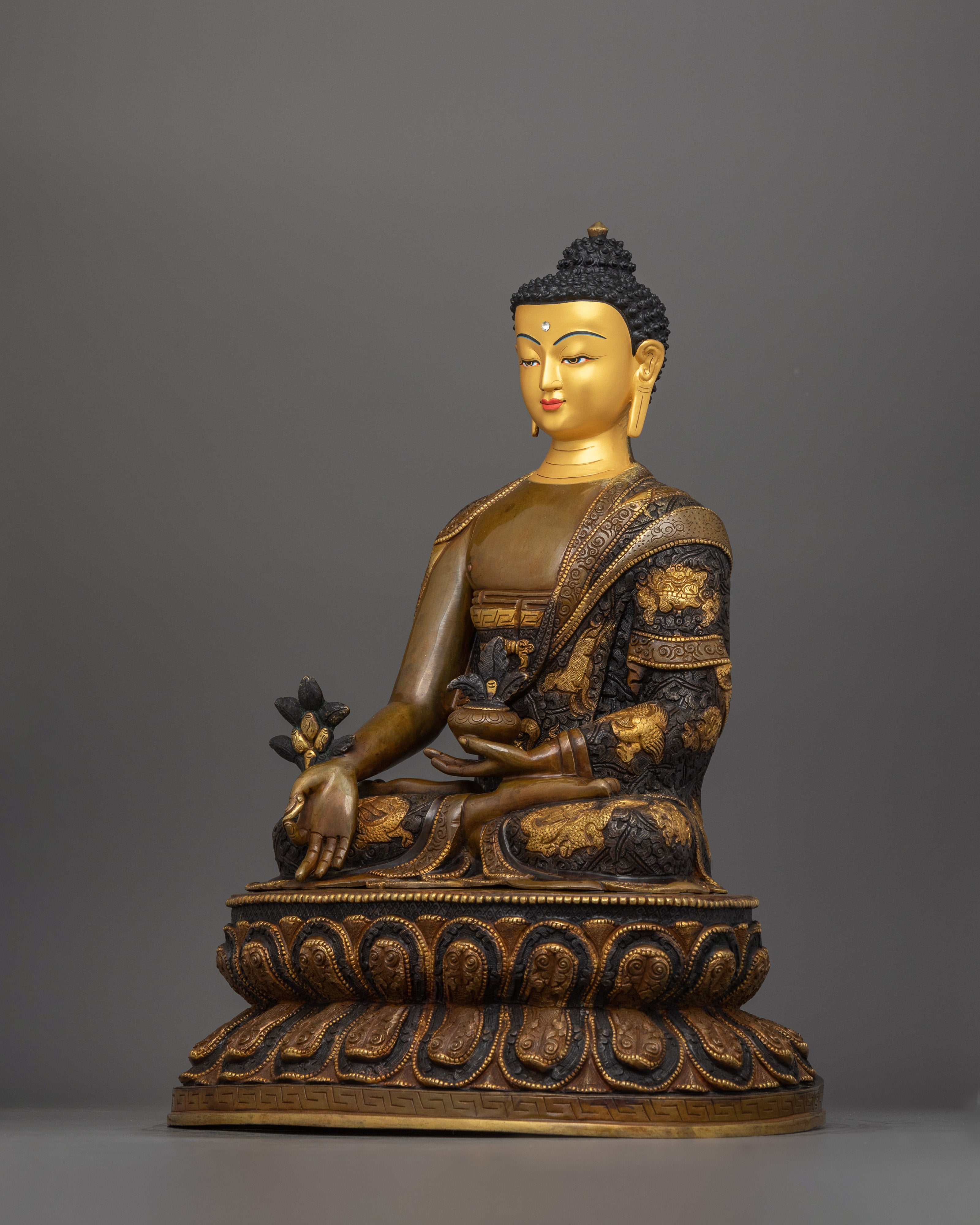 Dhyani Buddha of Medicine Oxidized Figure | The Healer of the Mind and Body