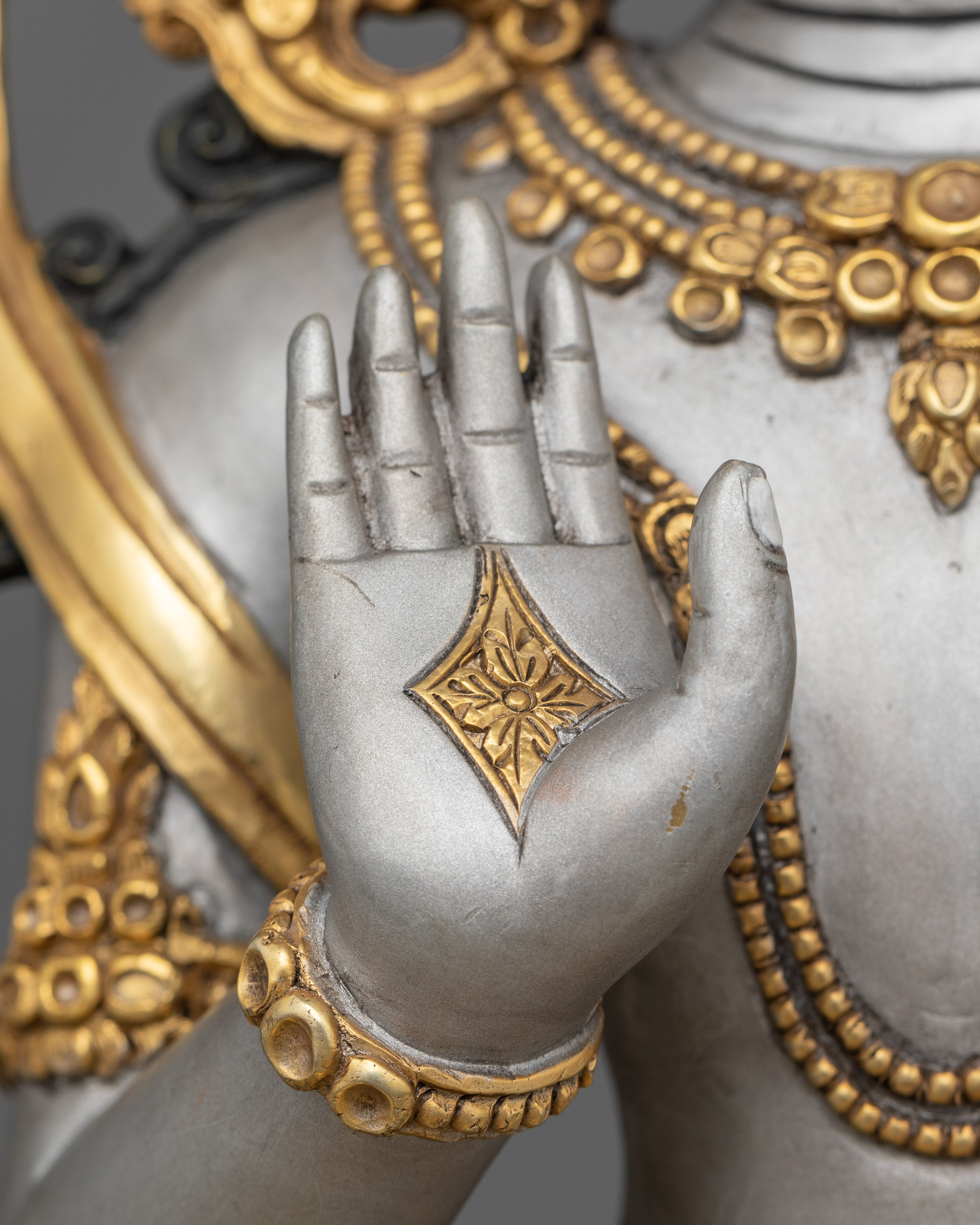 Tibetan Bodhisattva Dharma Sculpture | Enlightened Wisdom Deity