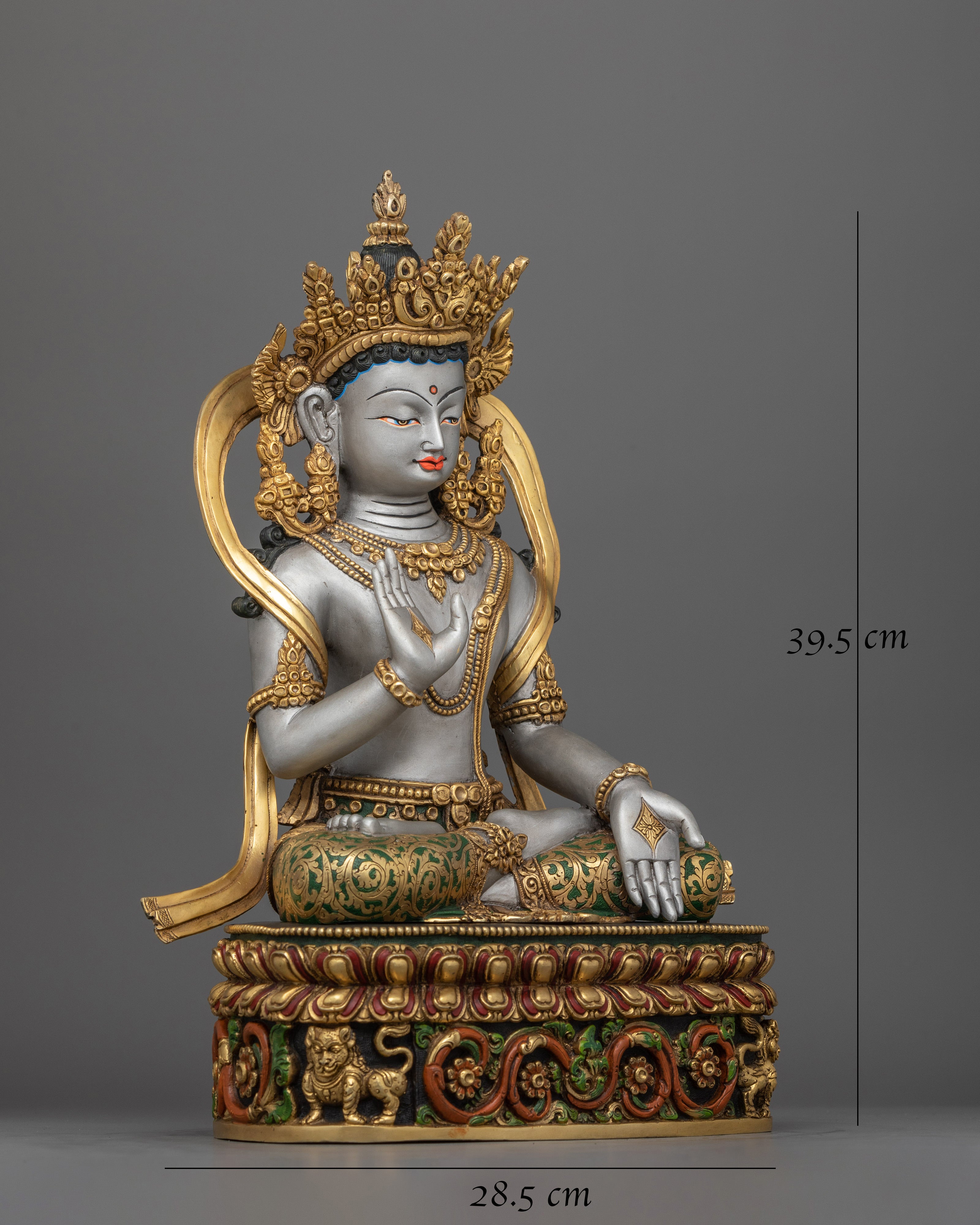 Tibetan Bodhisattva Dharma Sculpture | Enlightened Wisdom Deity